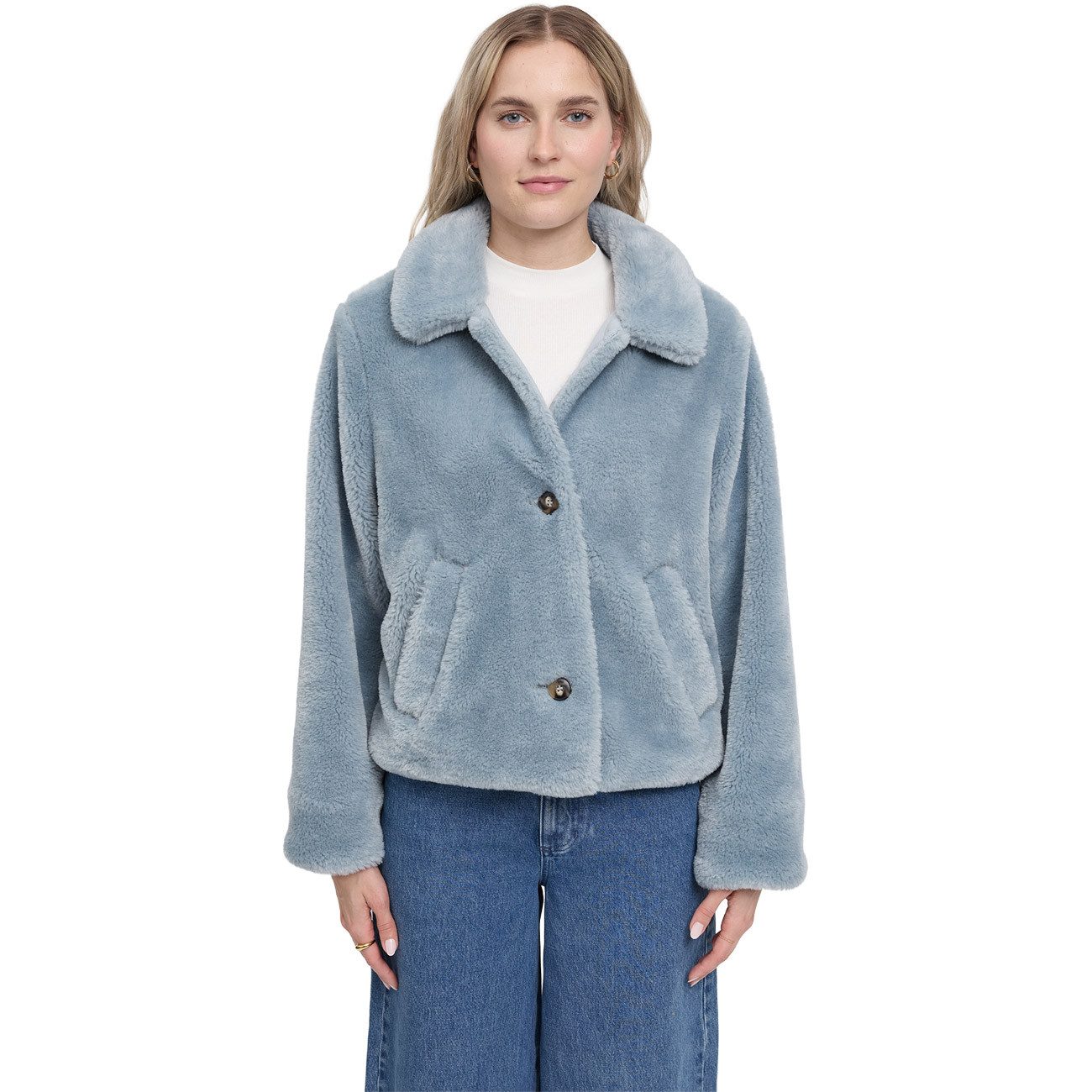 MAZINE Winterjacke Faux-Fur Button Jacket Faux-Fur Button Jacket