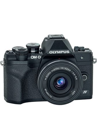 Olympus E-M10 Mark IV Sisteminis fotoaparatas (M.Zuiko Digital ED 14‑42mm F35-56 EZ Sisteminis fotoaparatas 203 MP BLUETOOTH® belaidžio ryšio technologija WLAN (WiFi) +BLS-50 F-5AC USB-AC adapteris USB laikmena cable Shoulder Strap)