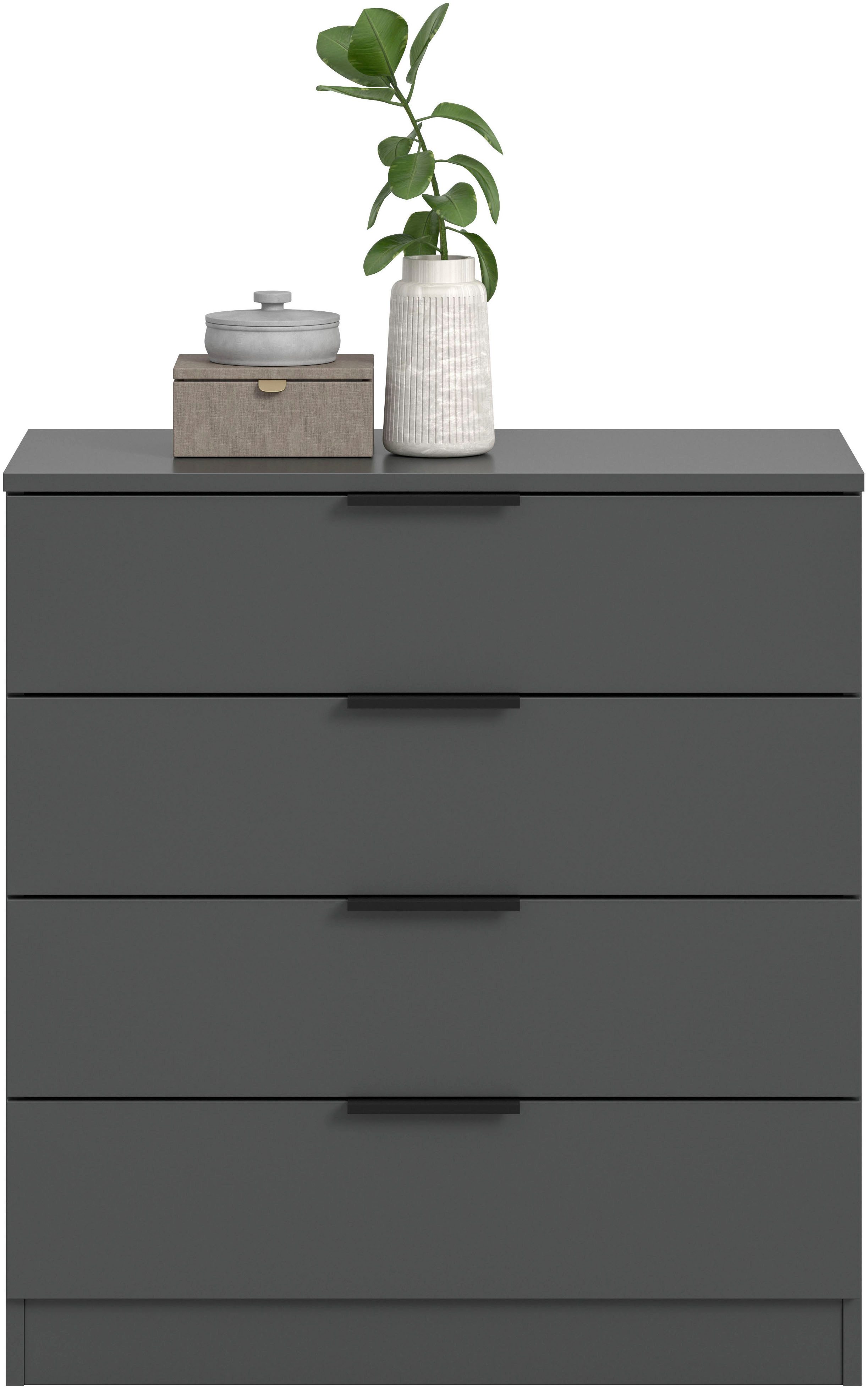 Home affaire Kommode SKARDE, Breite 74 cm, 4 Schubkästen, viel Stauraum (in verschiedenen Farben und Breiten erhältlich, individuell einsetzbar), Sideboard, Anrichte, Schubkastenkommode, Schrank