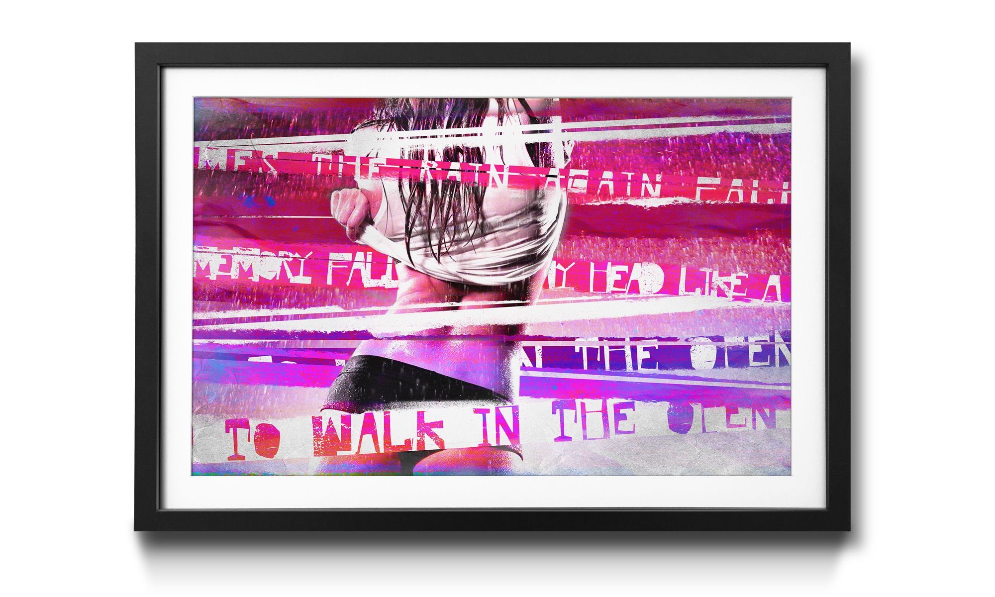 WandbilderXXL Bild mit Rahmen Rain, Erotik, Wandbild, in 4 Größen erhältlich