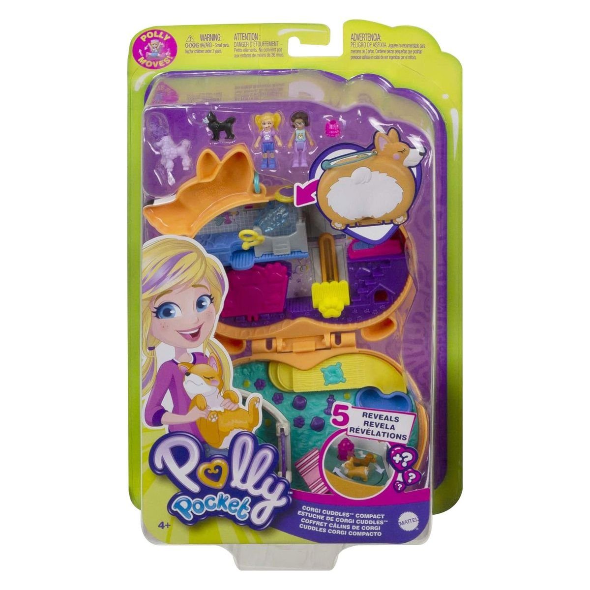 Mattel® Spielwelt Mattel GTN13 - Polly Pocket - Corgi-Hundehotel Schatulle