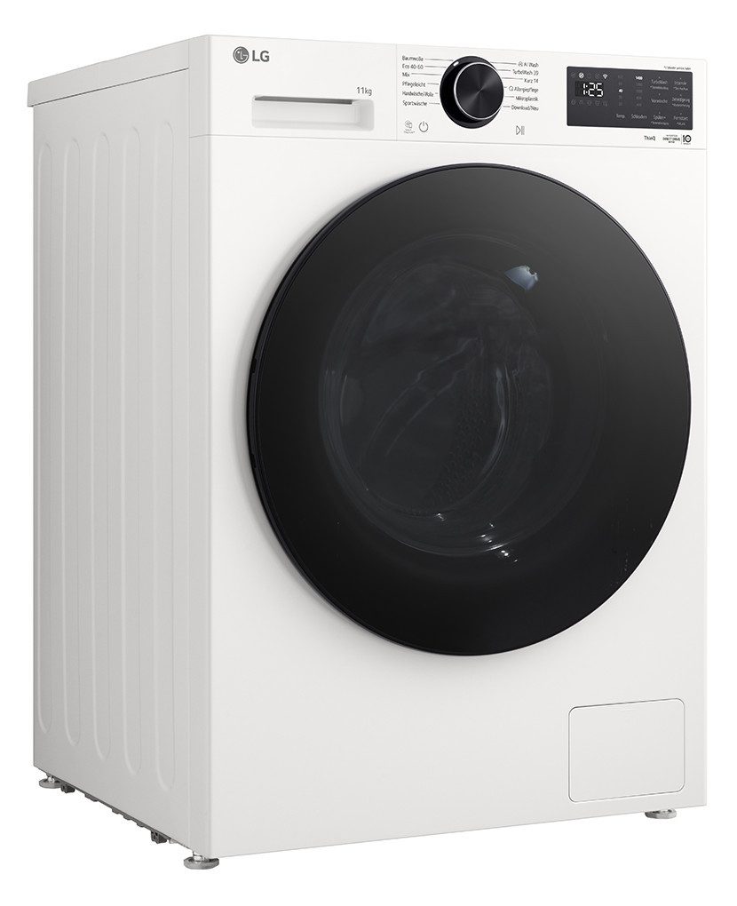 LG Waschmaschine F4WX701Y, 11 kg, 1351 U/min, TurboWash® 360°, AI Wash, Dampffunktion, Smart Diagnosis®