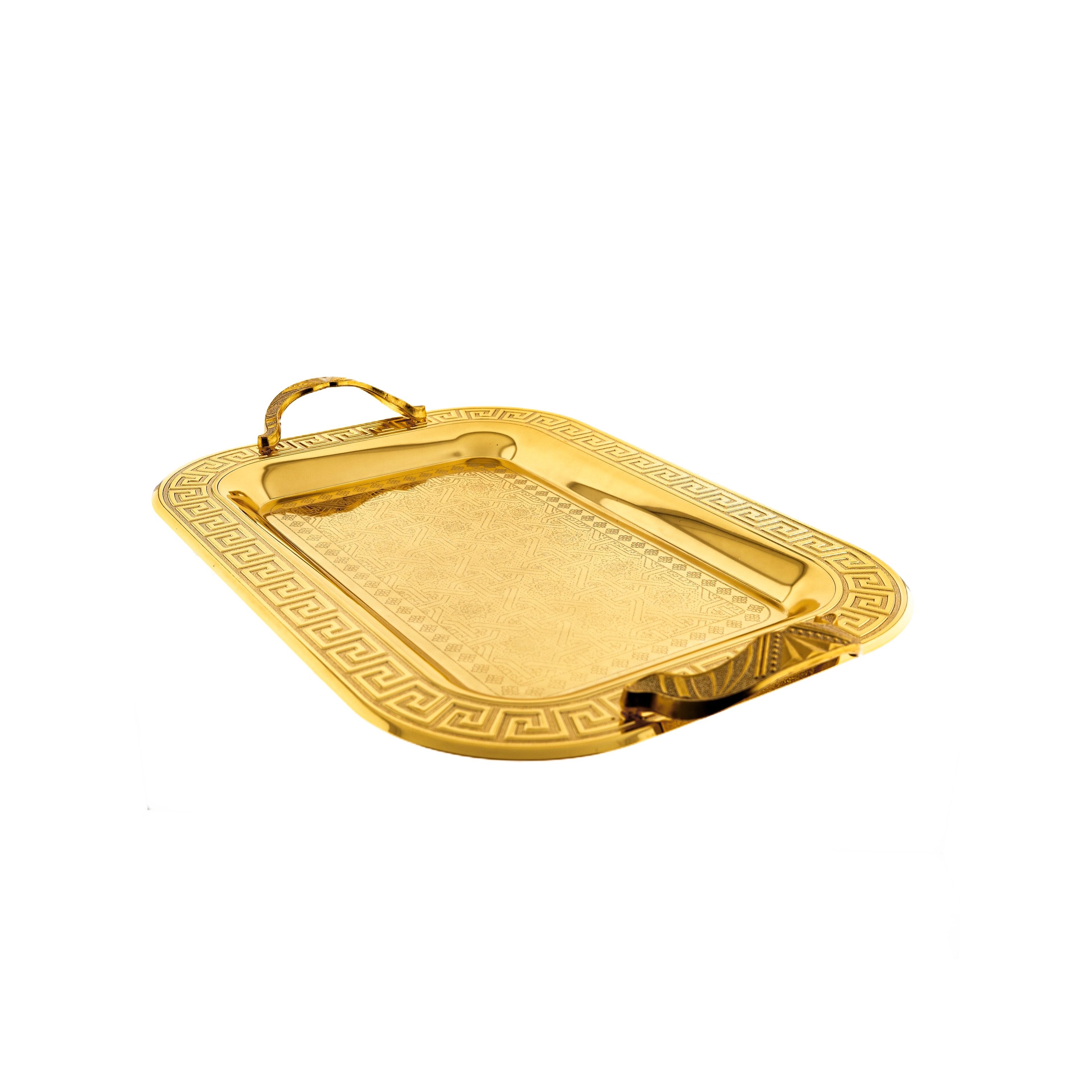 Almina Tablett 2er-Set Serviertabletts aus hochwertigem 18/10 Edelstahl