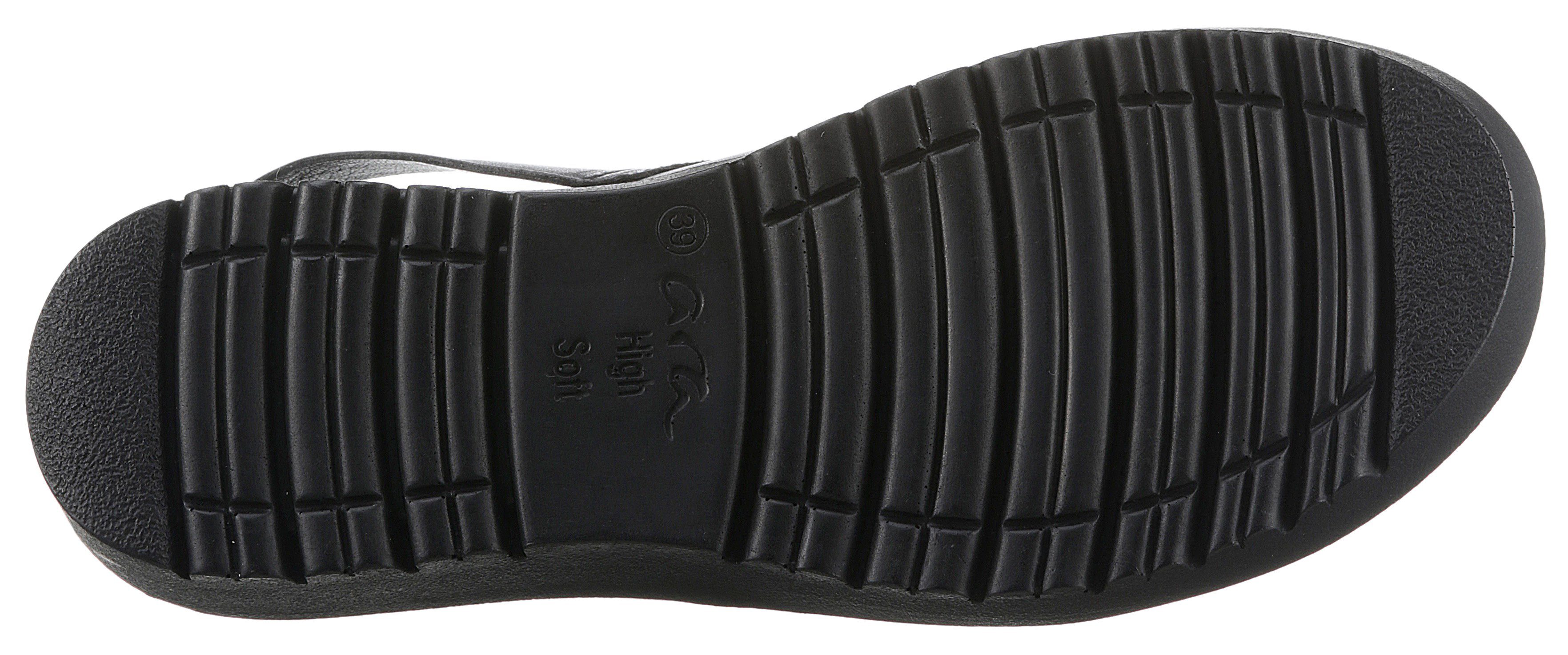 Schwarz Sandalette BILBAO Schnalle verstellbarer mit Ara