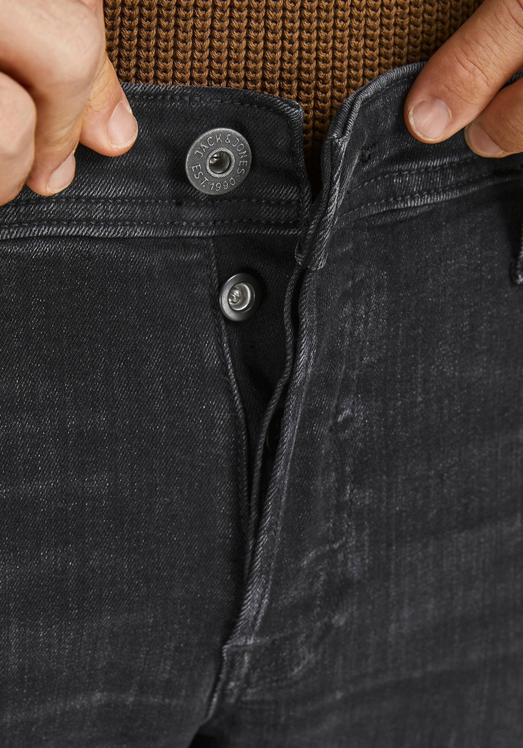 black-denim Jack & Jones MIKE Comfort-fit-Jeans