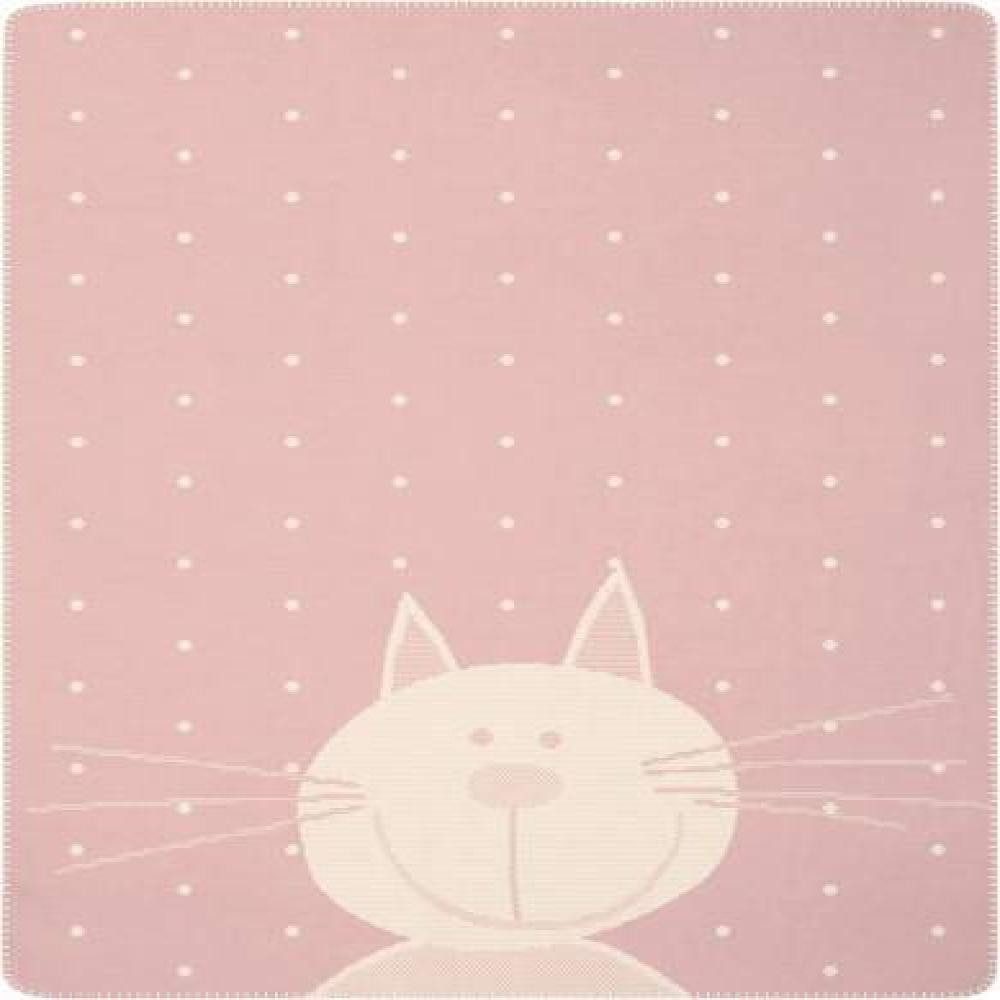 Babydecke Lovely & Sweet Kitty 75 x 100 cm, Biederlack, Made in Germany