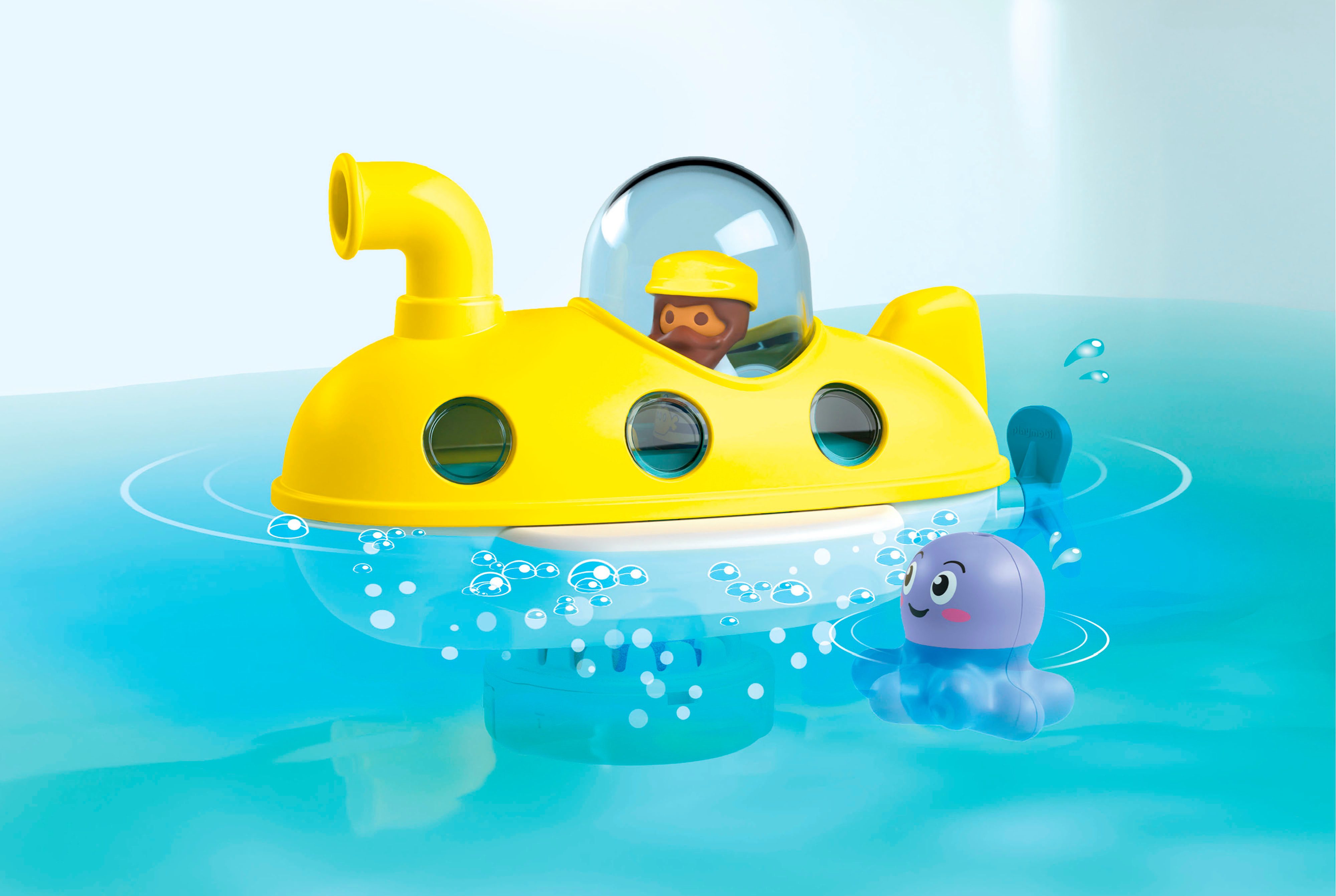 Playmobil® Buntes U-Boot (71440), JUNIOR AQUA & Tinti Konstruktions-Spielset, (9 St), Made in Europe