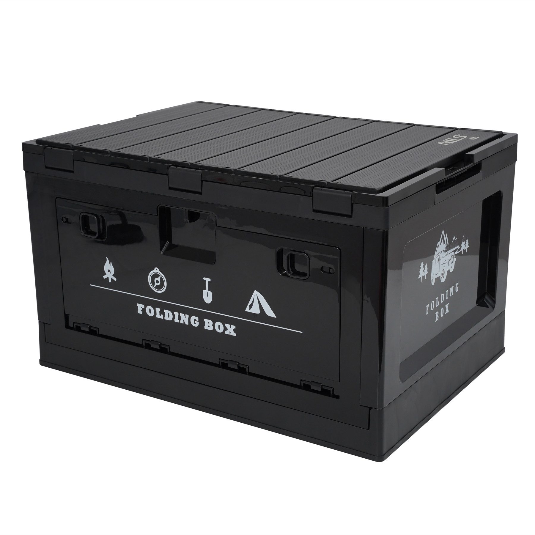 NILS CAMP Aufbewahrungsbox 2in1 Klappbare Campingkiste günstig online kaufen