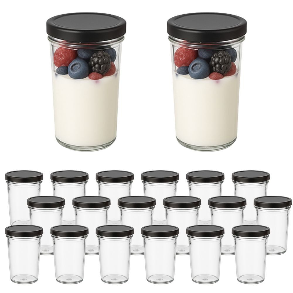 Einmachglas Bechergläser 150 ml Einkochgläser mit Etiketten