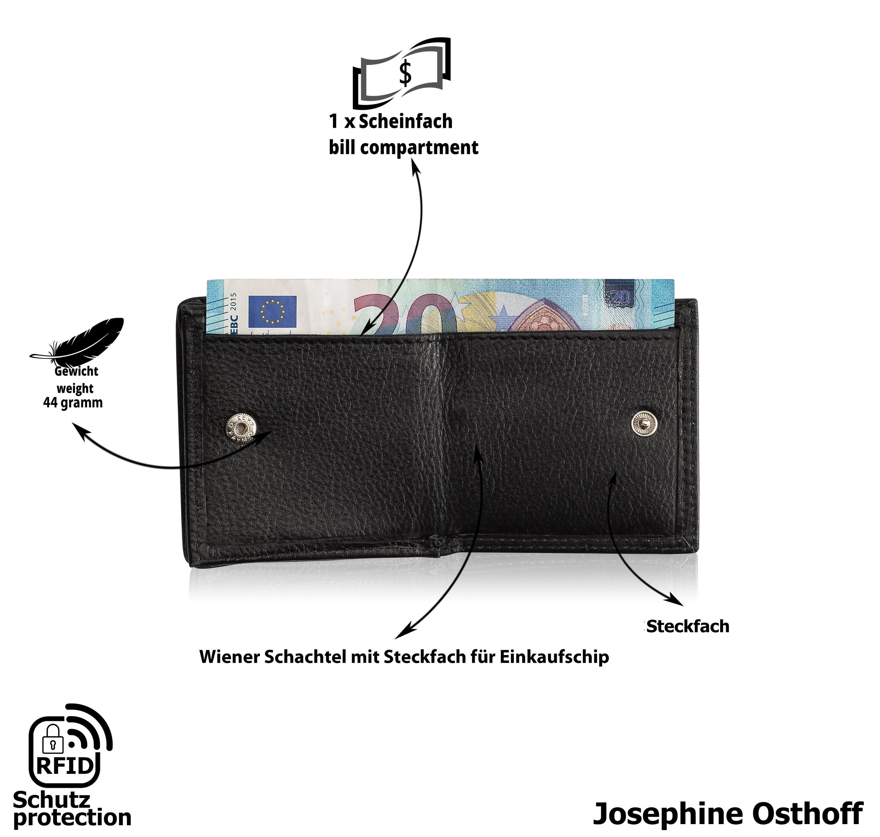 Carè Geldbörse Geldbörse WS Osthoff Josephine schwarz