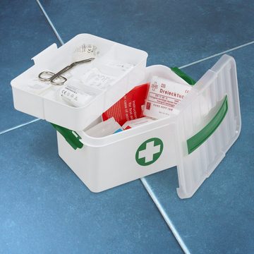 relaxdays Erste-Hilfe-Koffer Medizinbox aus Kunststoff