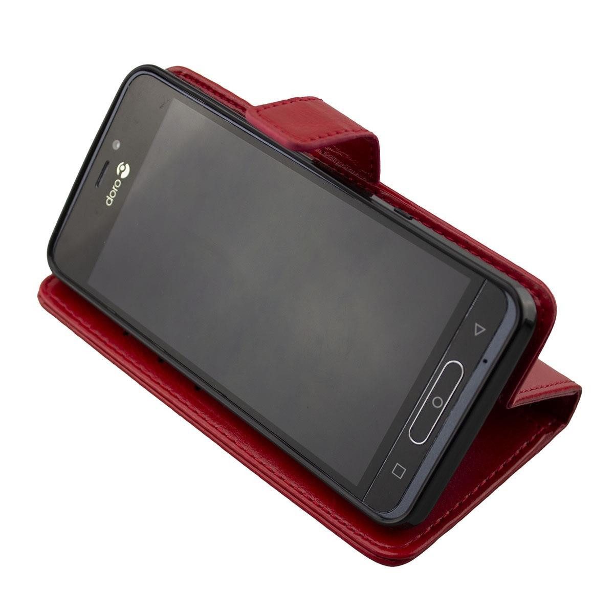 Handytasche caseroxx Handytasche Bookstyle-Case für Doro 8035, rot