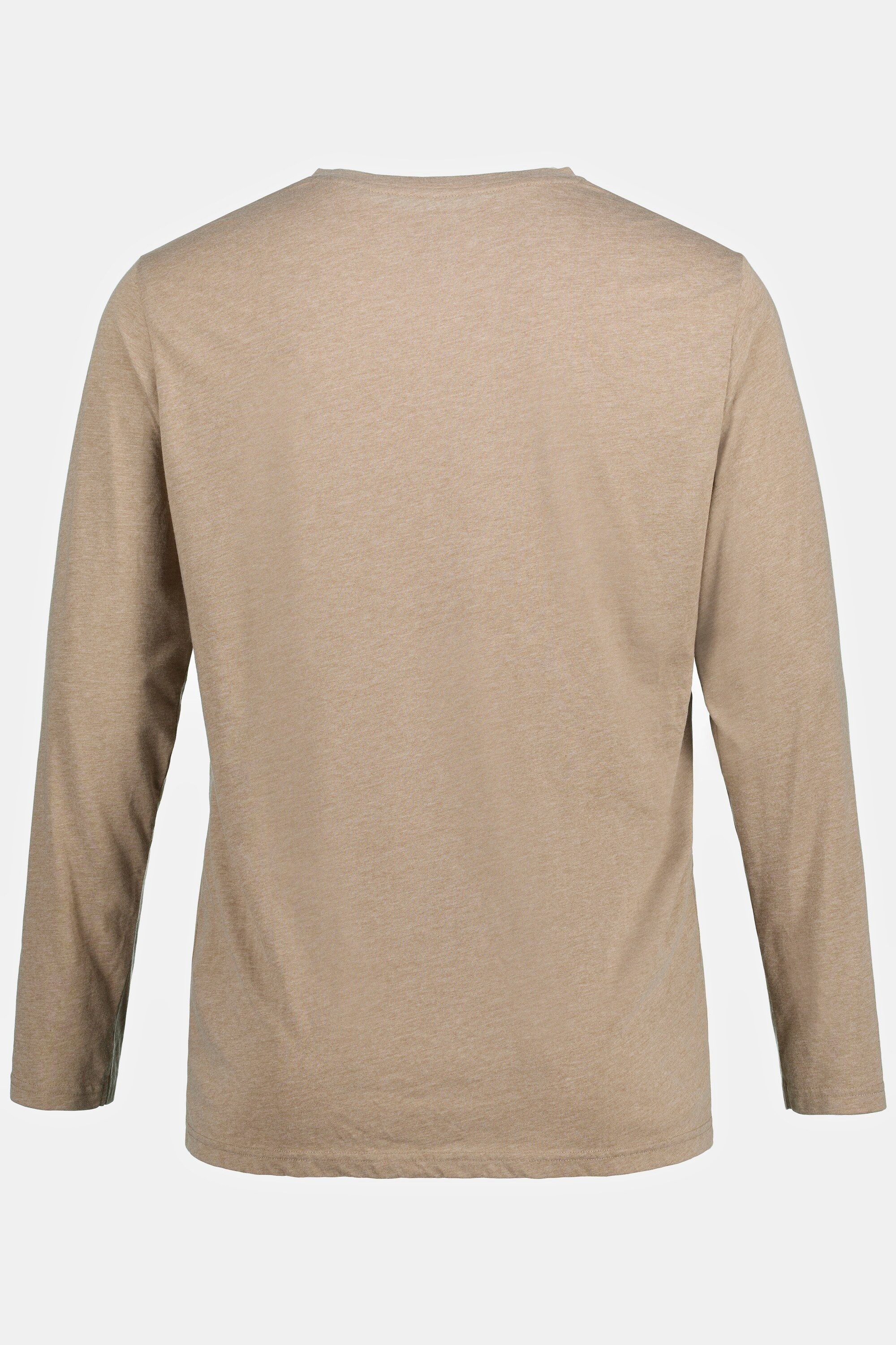 JP1880 T-Shirt Henley Basic Shirt Langarm Knopfleiste – Bild 3 von 3
