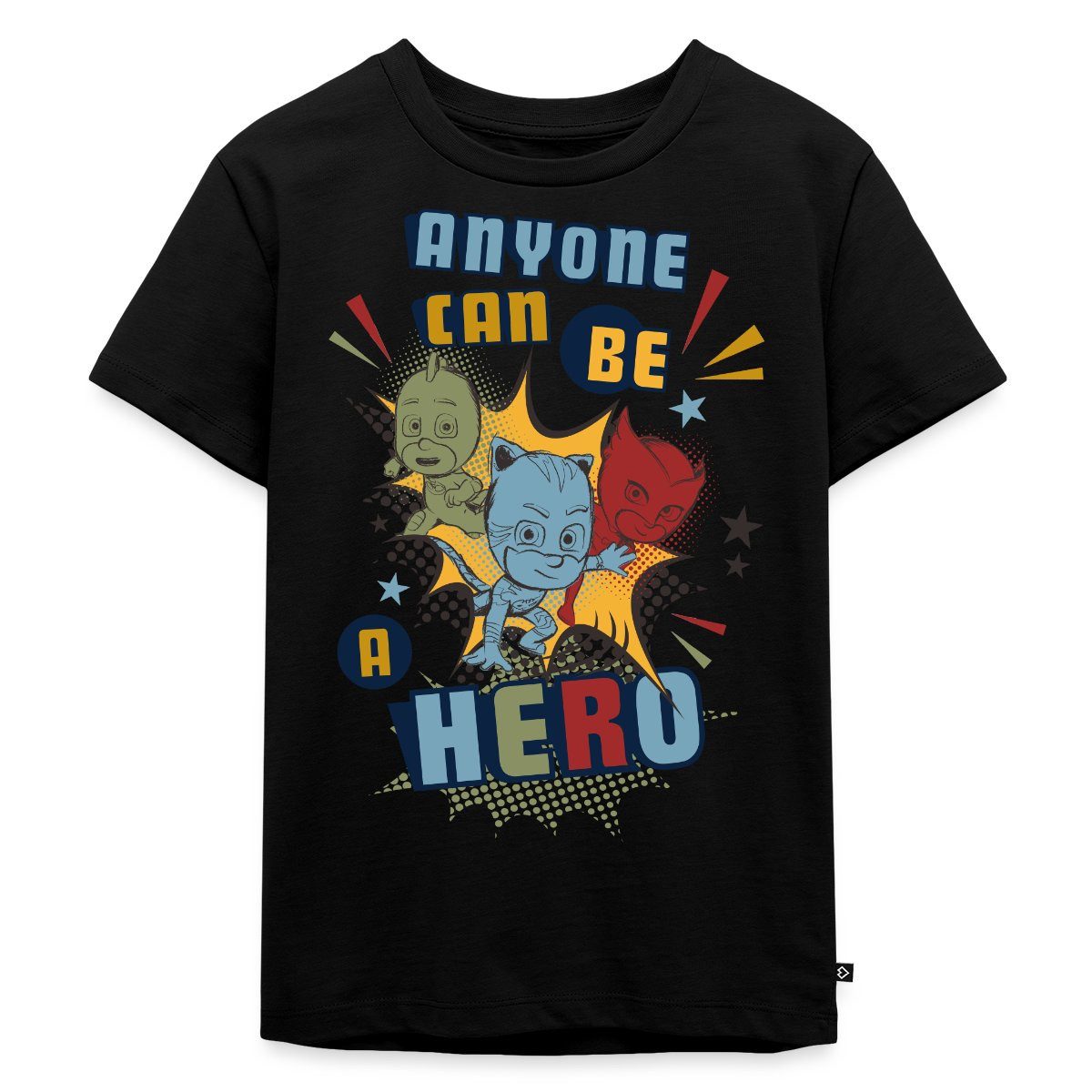 T-Shirt PJ Masks Anyone Can Be Hero Pyjamahelden Kinder Premium T-Shirt
