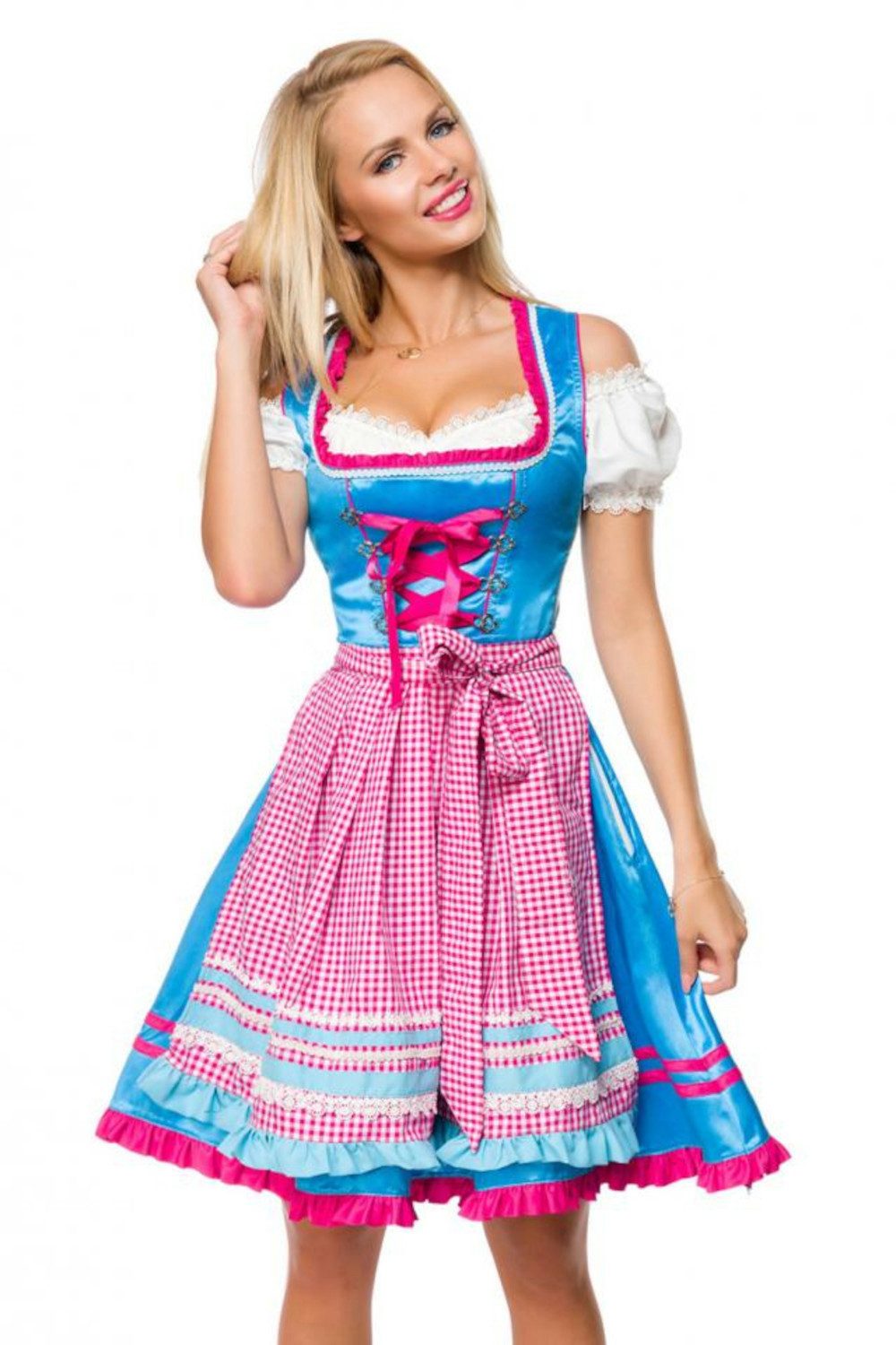 DIRNDLINE Dirndl Dirndl Kleid Tracht Wiesn Wasn Oktoberfest Trachtenmode Volksfest 2-tlg mehr