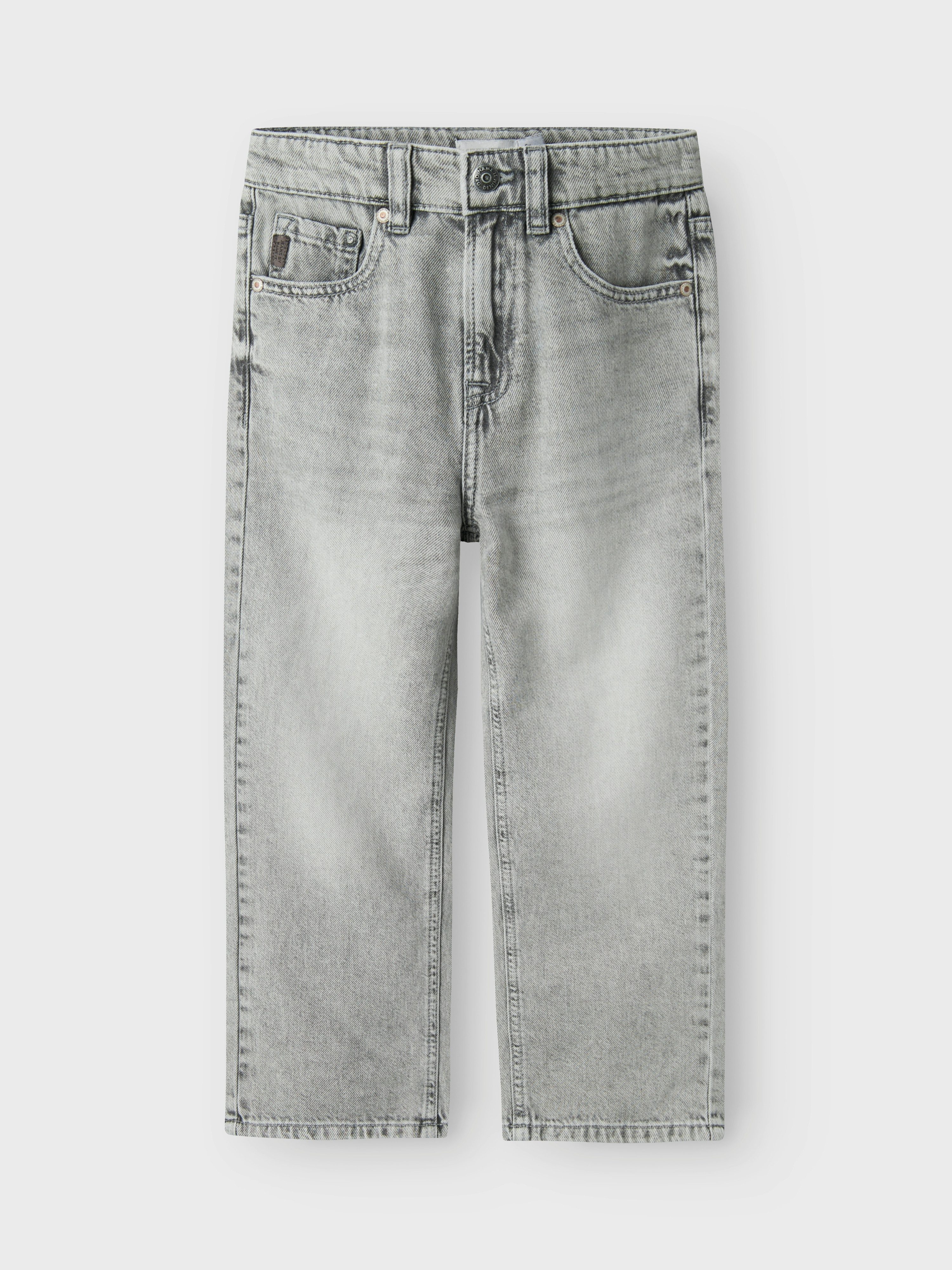 Name It Straight-Jeans NKMRYAN – Jeans mit geradem Bein, strapazierfähig unifarben, casual, straight fit, Denim/Jeans