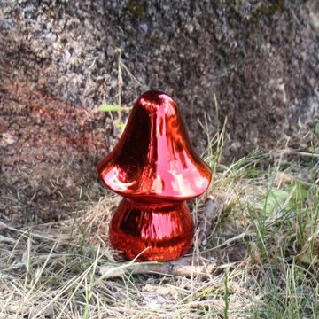 440s Dekofigur 440s Keramik-Pilz rot glänzend ca 15 cm H