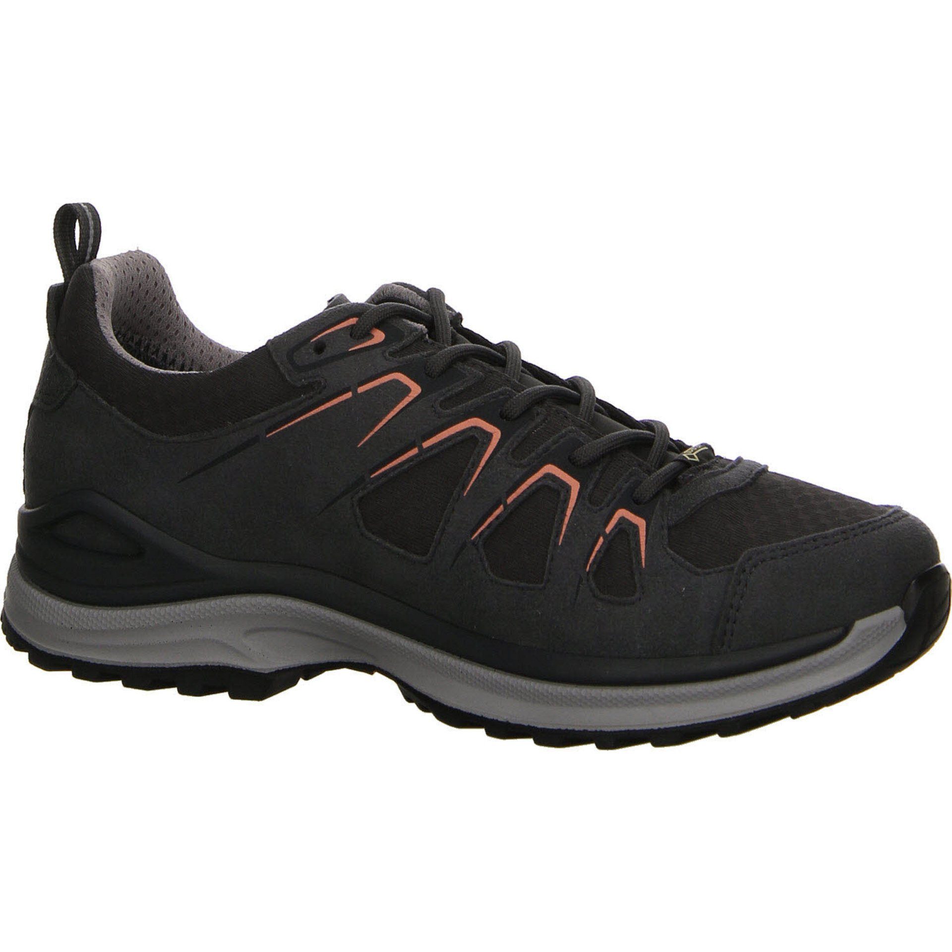 Lowa Damen Schuhe Outdoor Outdoorschuh Outdoorschuh GTX Leder-/Textilkombination Lo Innox asphalt/lachs Evo