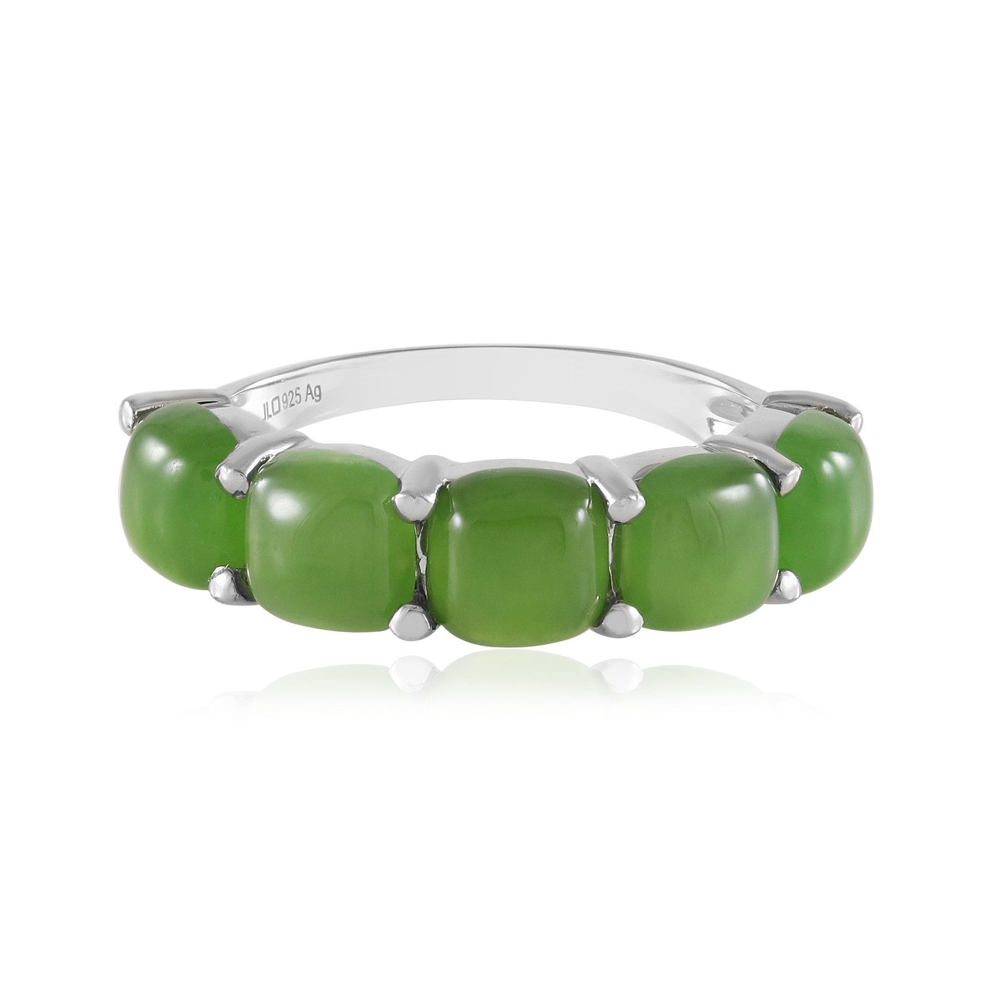Silberring Kanadische Jade Sterling Silber Ring