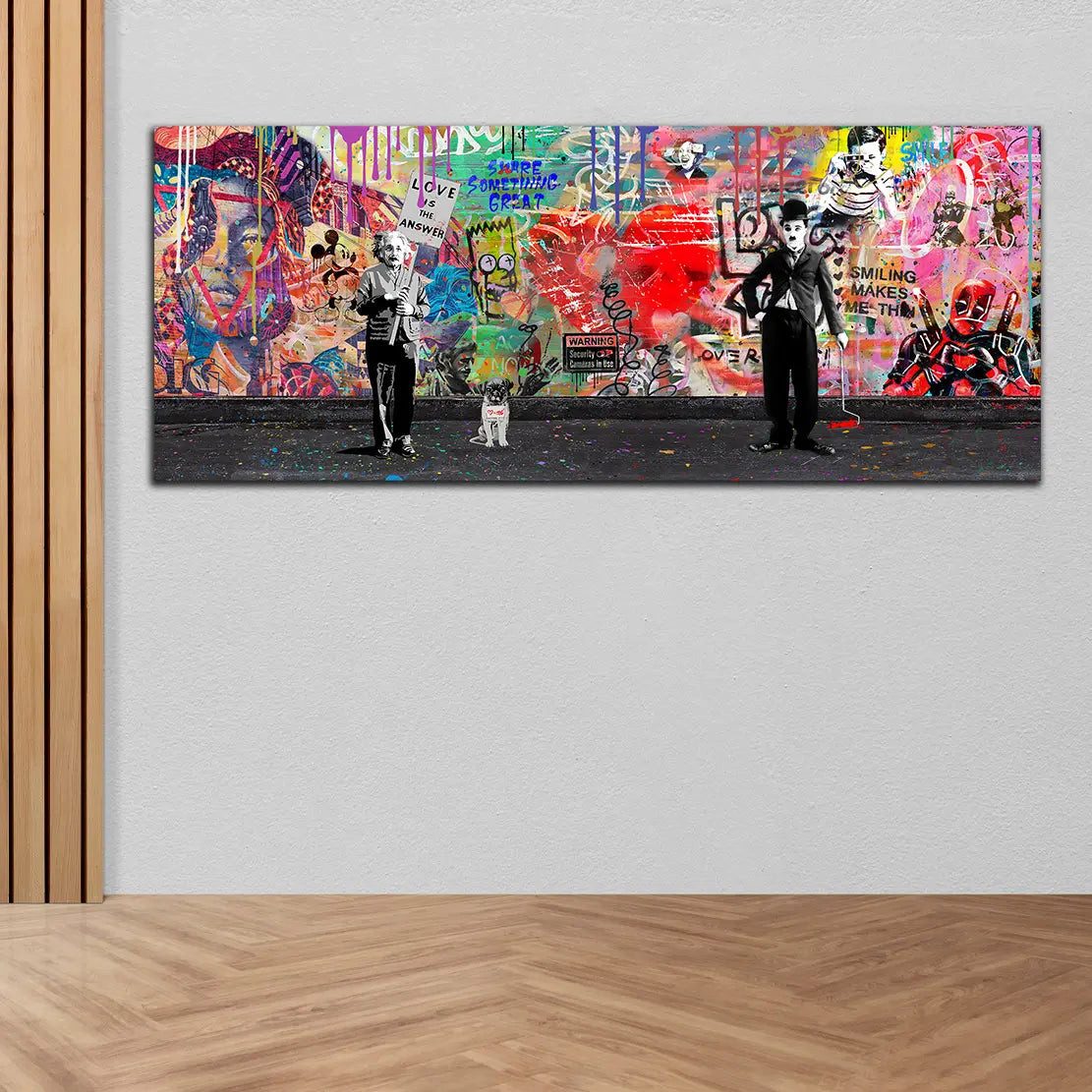 Artedinoi Leinwandbild Street Art Charlie & günstig online kaufen
