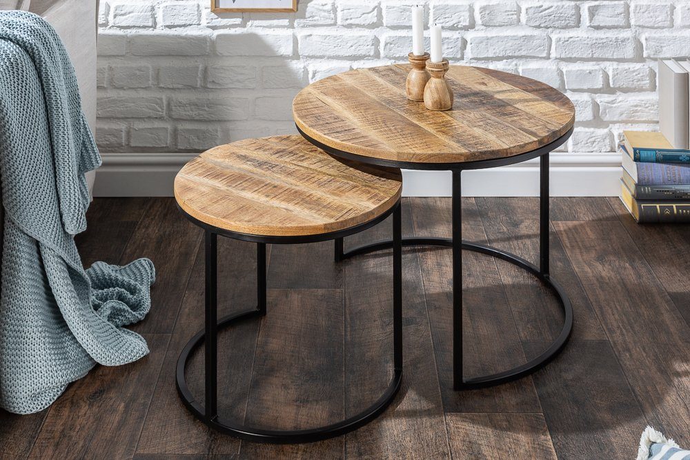 riess-ambiente Beistelltisch ELEMENTS Ø60cm natur / günstig online kaufen