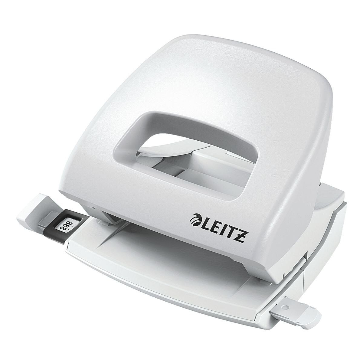 LEITZ Lochstanzer 5038 NeXXt, 2-fach bis 16 Blatt, für A4, A5, A6, 8x8x8 cm, US, Folio