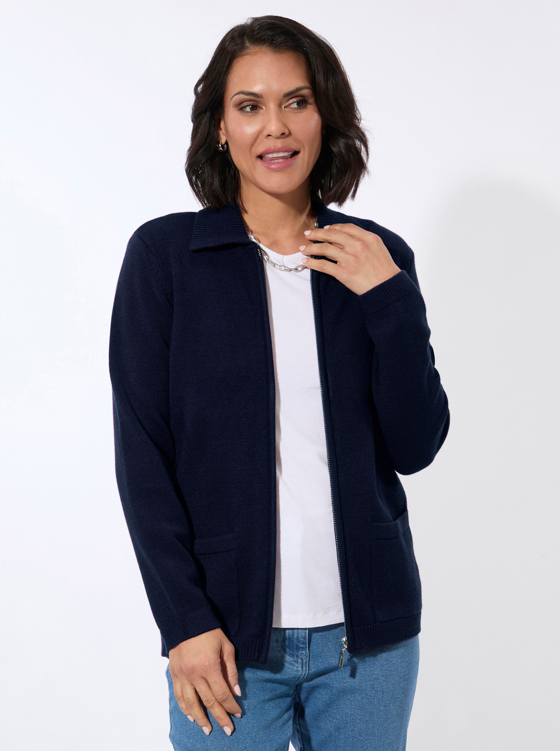 Witt Strickjacke Strickjacke Langarm Jersey