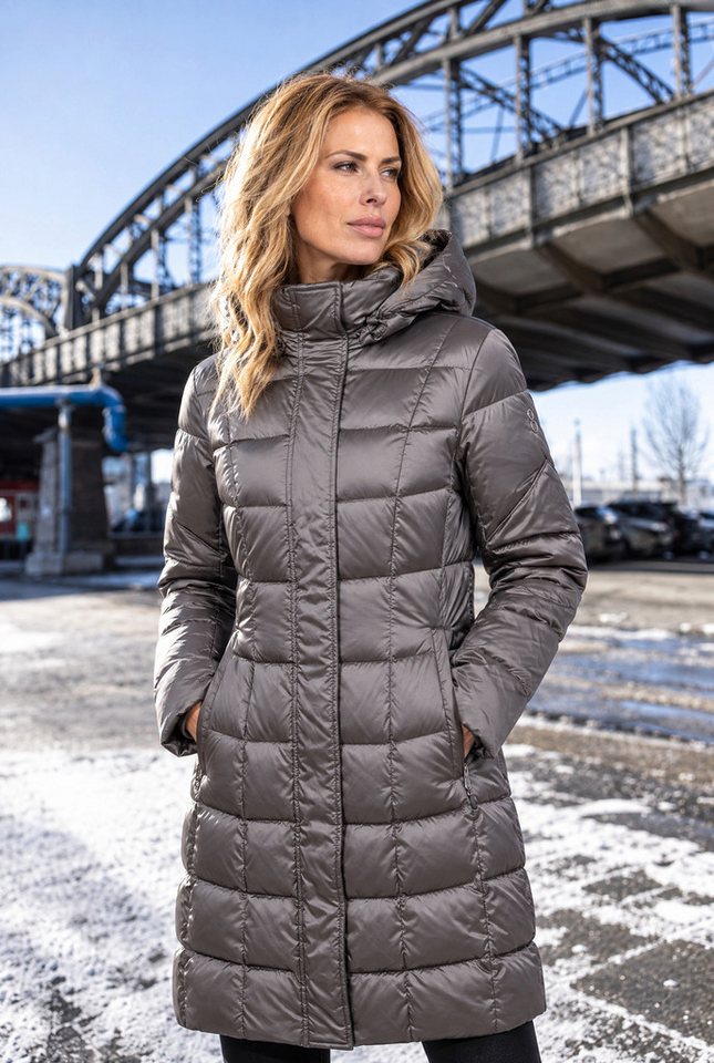 Travel 8 Daunenmantel Taillierter Damen Daunenmantel mit Kachelsteppung - Herbst modern