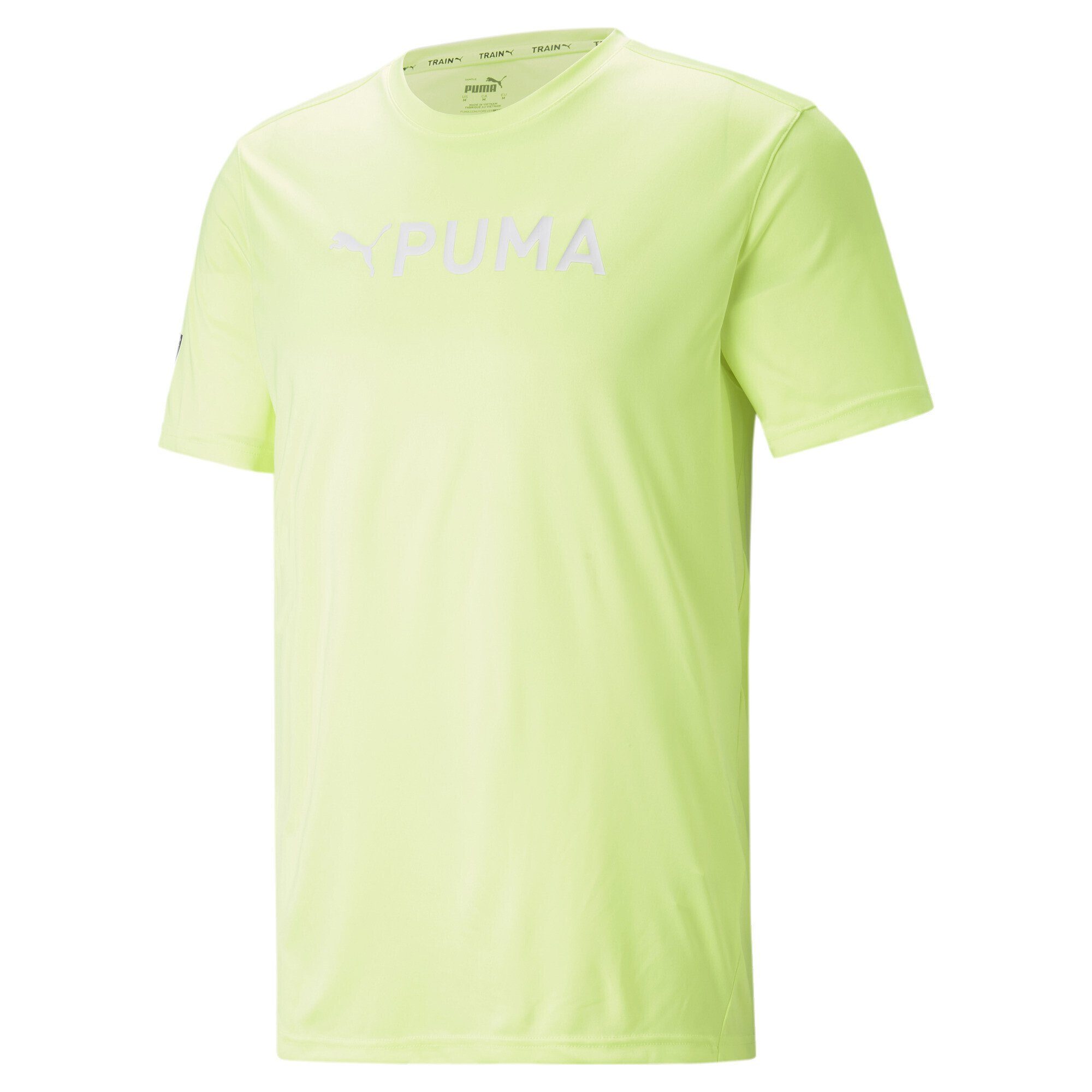 PUMA Herren Fit Yellow PUMA Trainingsshirt Fast Trainings-T-Shirt