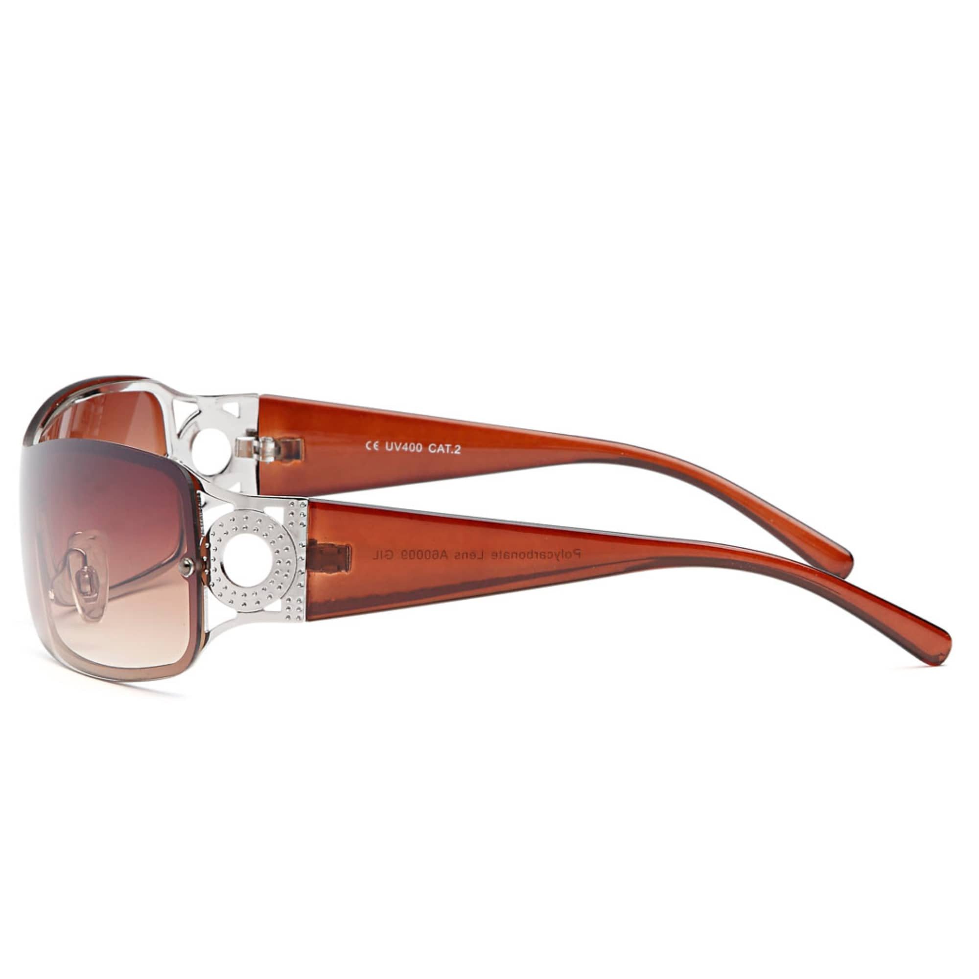 BEZLIT Eyewear Monoscheibensonnenbrille Damen Monoscheiben Sonnenbrille (1-St) mit verziertem Bügel – Bild 3 von 5