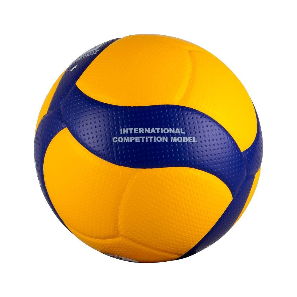 Mikasa Volleyball Volleyball V300W, Angenehmer Ballkontakt dank weicher 18-Panel-Oberfläche