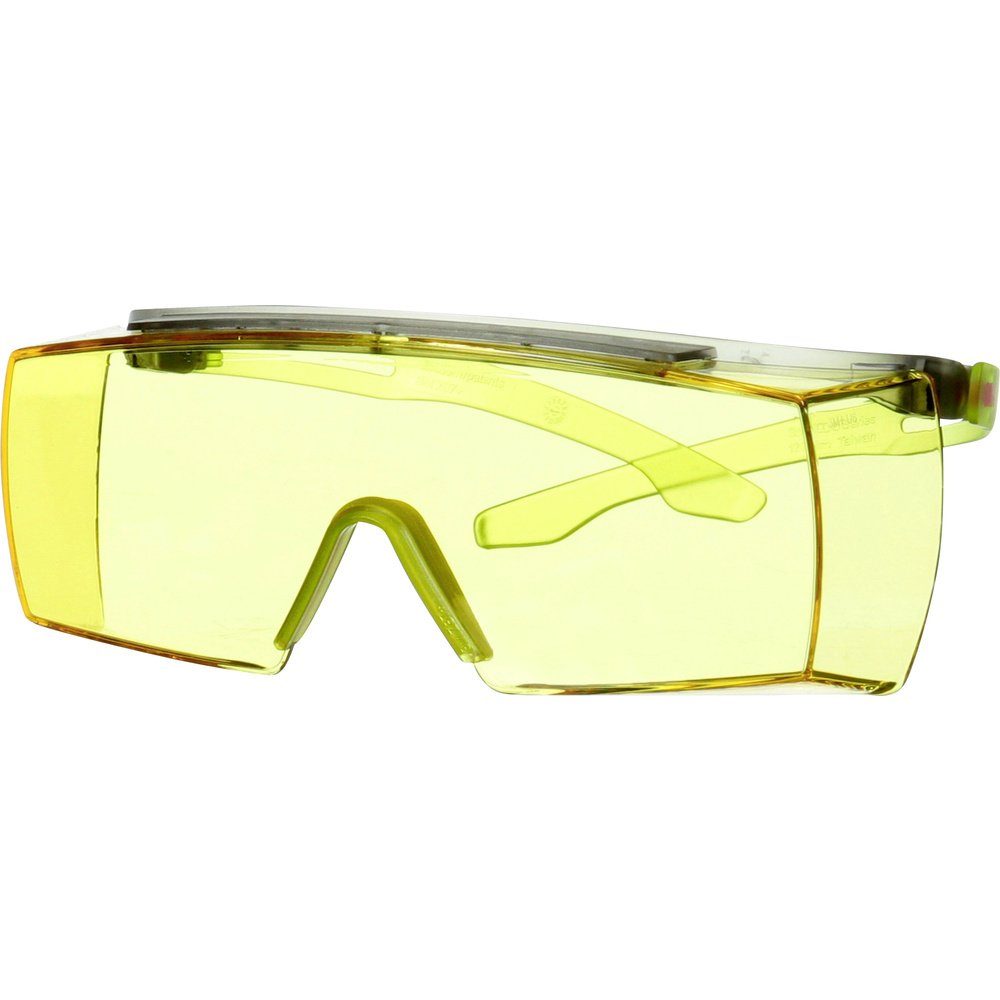 mit Überbrille Arbeitsschutzbrille EN Lindgrün 3M DIN Antibeschlag-Schutz SF3703SGAF-GRN 3M
