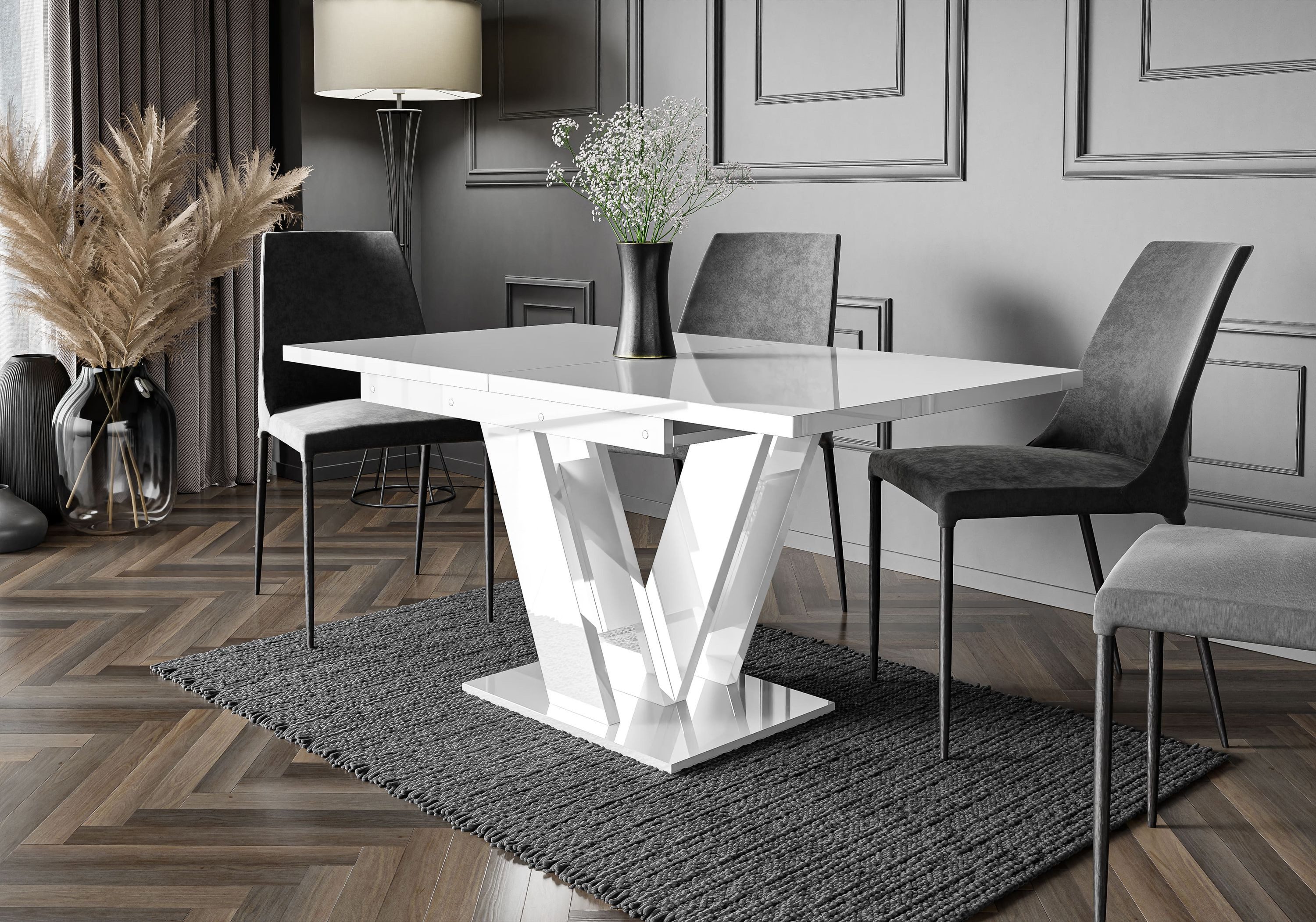 designimpex Esstisch Design PA-555 Tisch ausziehbar günstig online kaufen