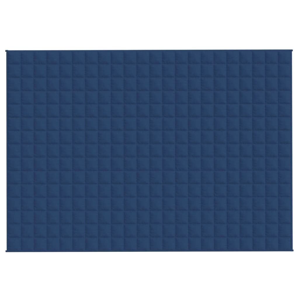 vidaXL Einziehdecke 155 x 220 cm Gewichtsdecke Blau 155x220 cm 7 kg Stoff Bettdecke