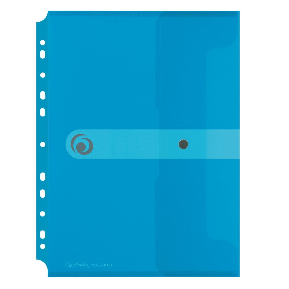 Herlitz Collegeblock herlitz Dokutasche PP A4 transparent mit blau