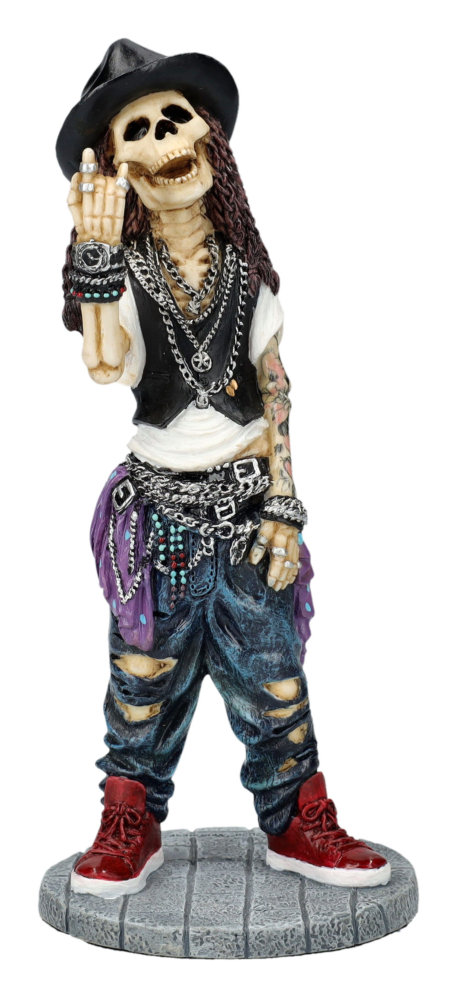 Figuren Shop GmbH Dekofigur Skelett Figur - Hip-Hop­per - Veronese - Gothic Dekofigur Dekoration