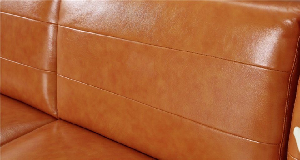 JVmoebel Ecksofa, L Wohnzimmer Wohnlandschaft Sofa Poster Exclusive Couchen Couch Form Braun/Weiß