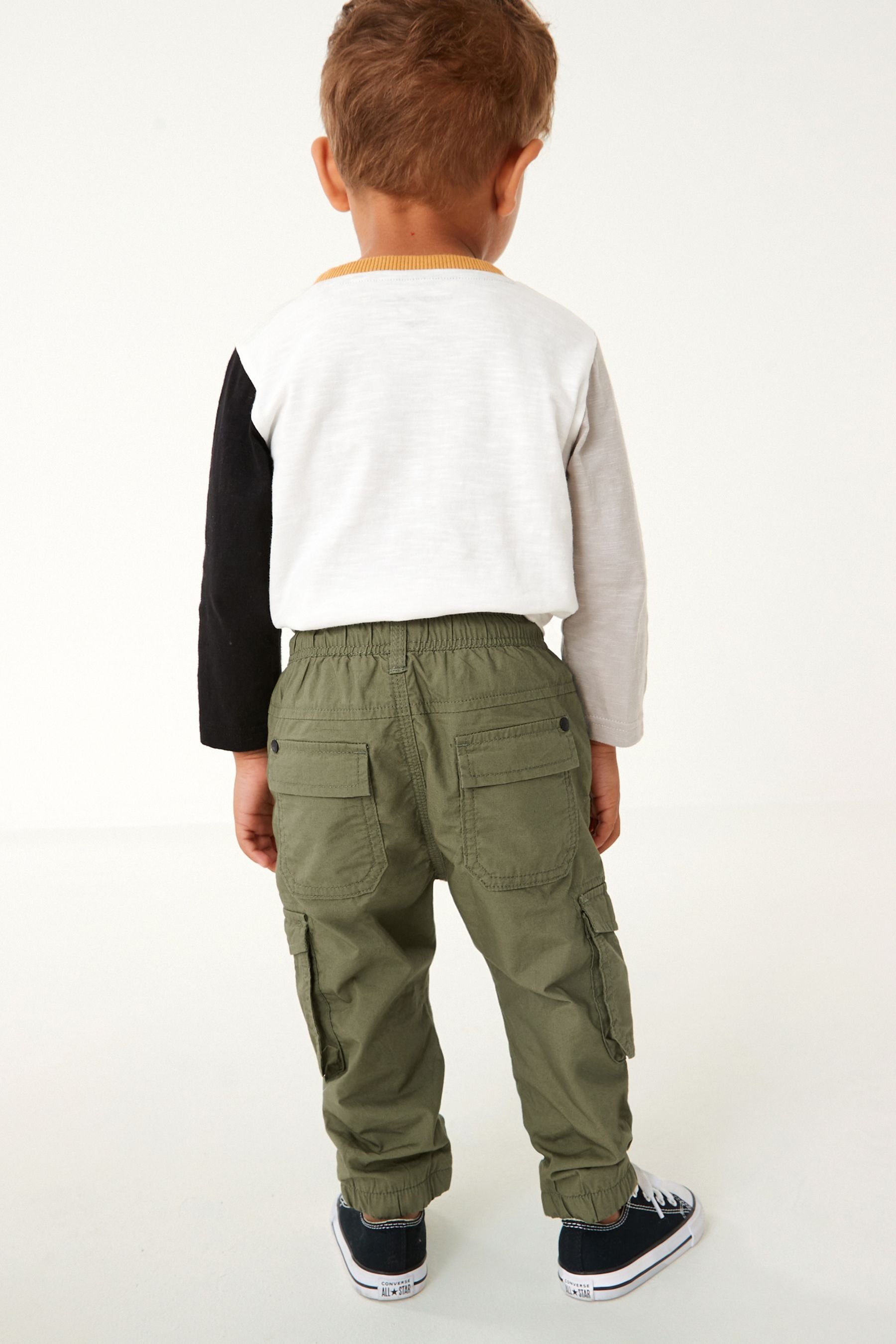 Next Cargohose Gefütterte Cargohose Khaki (1-tlg) Green