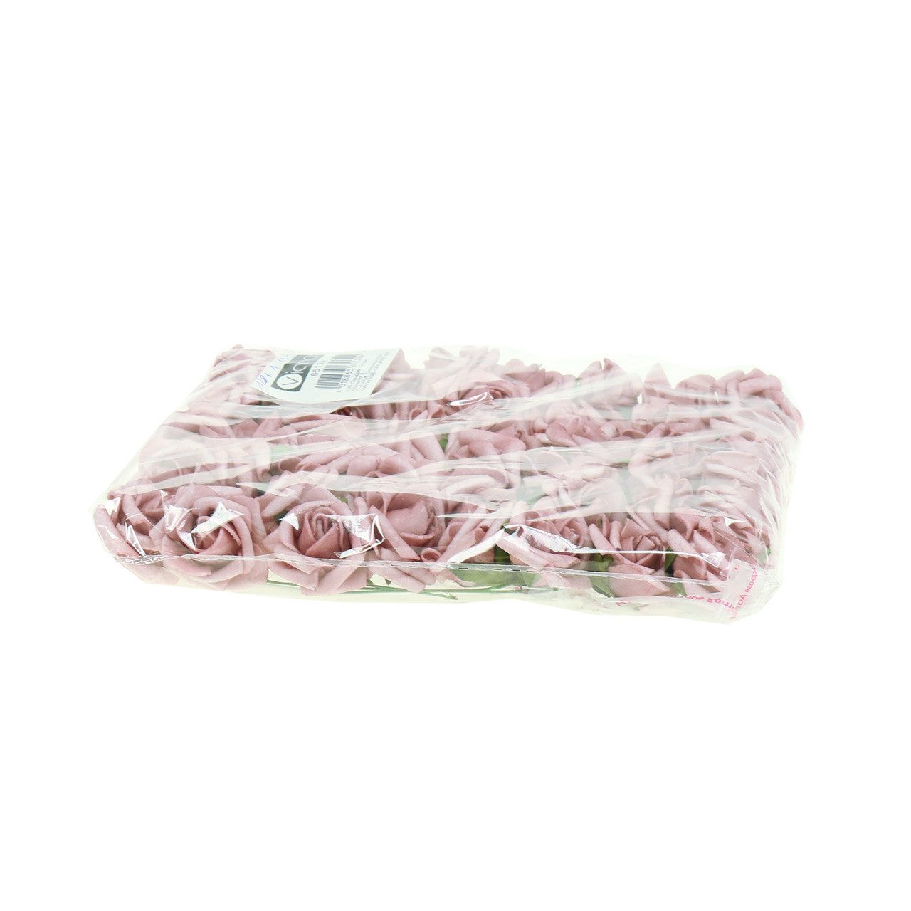 Kunstblume Foam-Rose Altrosa Ø3,5cm 48 St für Hochzeitsdeko & Basteln, 48 Stück, Florists Products, Höhe 3 cm