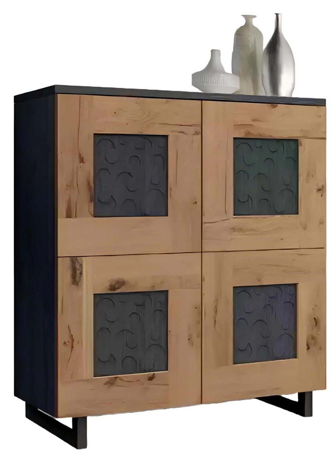 Xlmoebel Highboard Moderne Wohnzimmer-Kommode in Holzoptik mit viel Stauraum (Kommode, 1 St., Kommode), Hergestellt in Europa