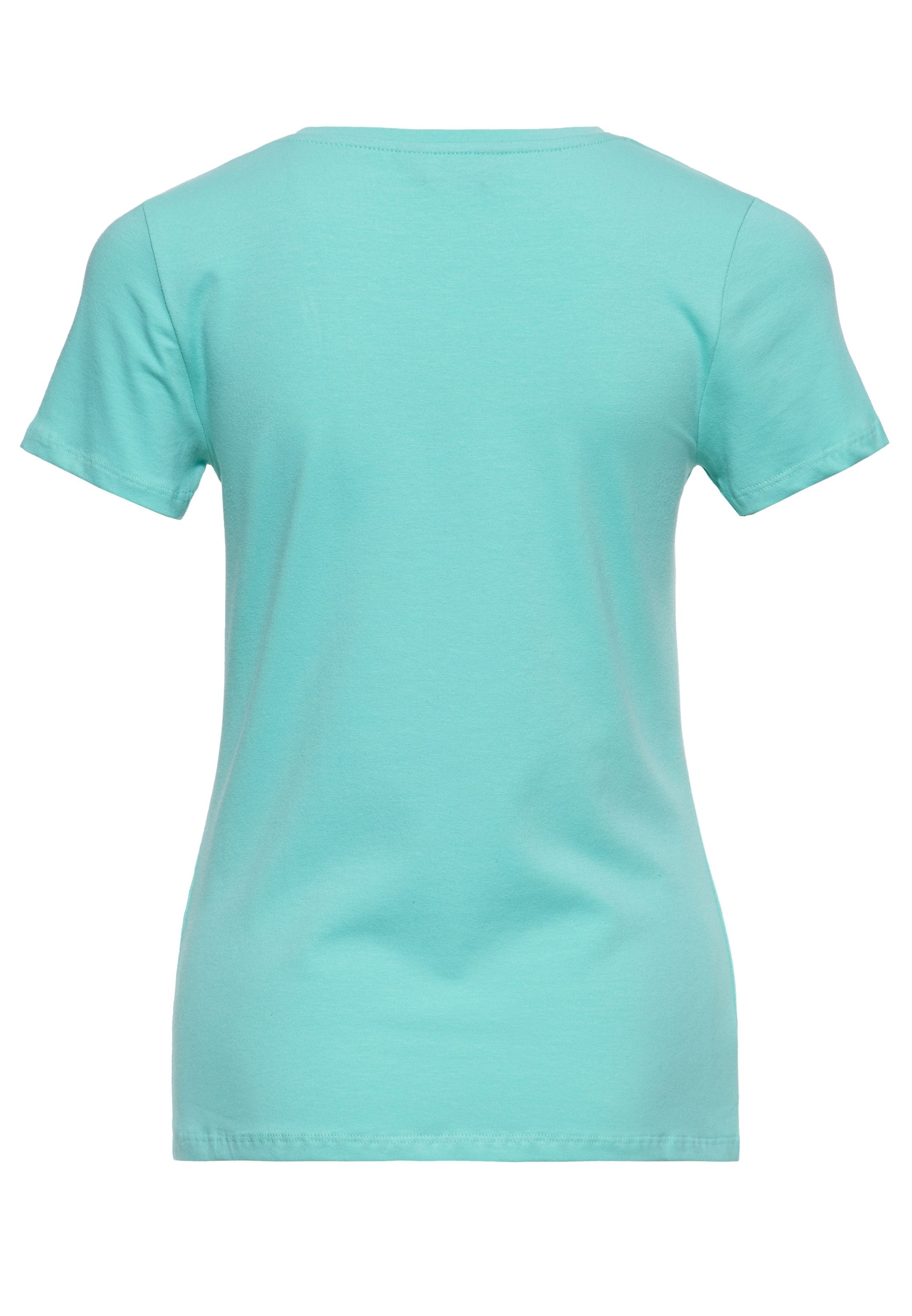 QueenKerosin Print-Shirt Dolce Far Niente (1-tlg) Frontprint mit mediterran günstig online kaufen