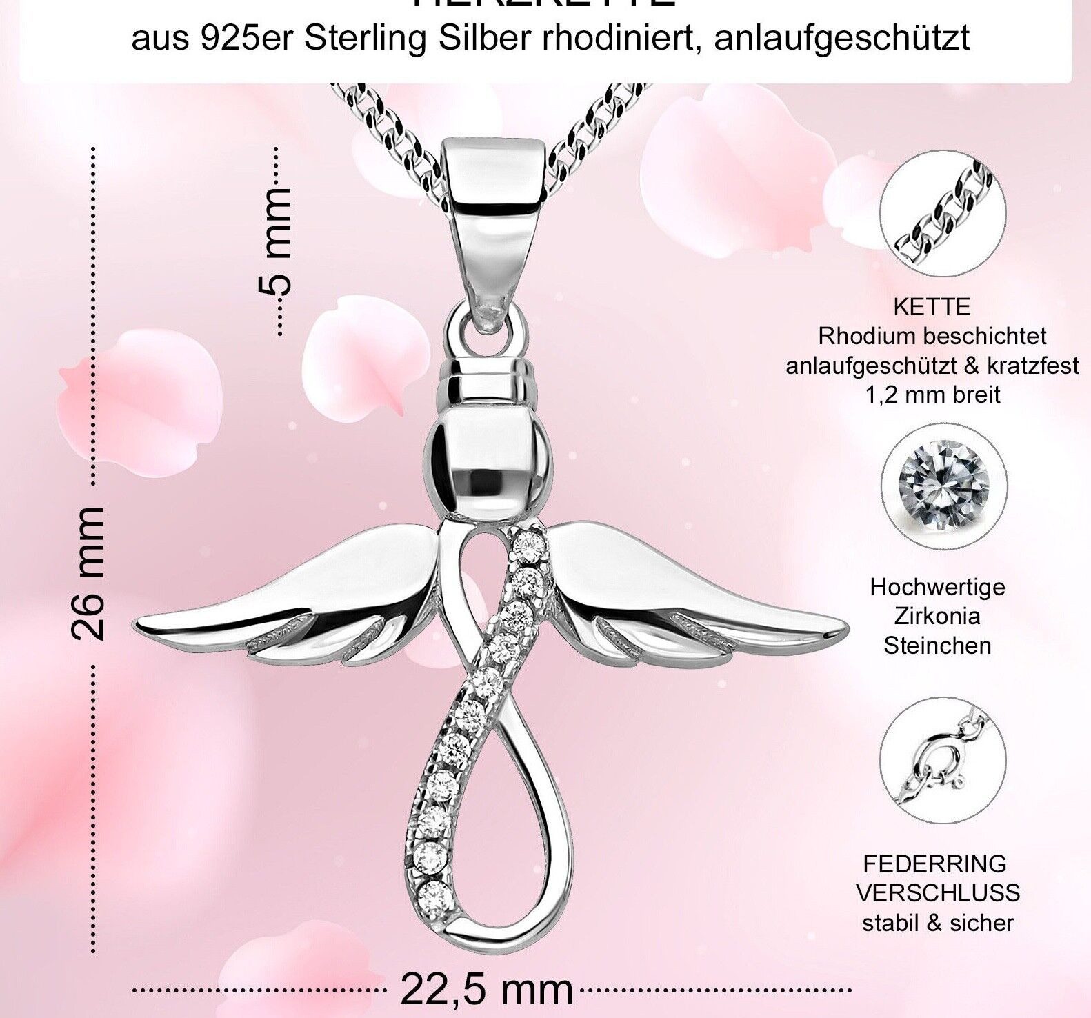 AMERITA Kette mit Anhänger 925 Silber günstig online kaufen