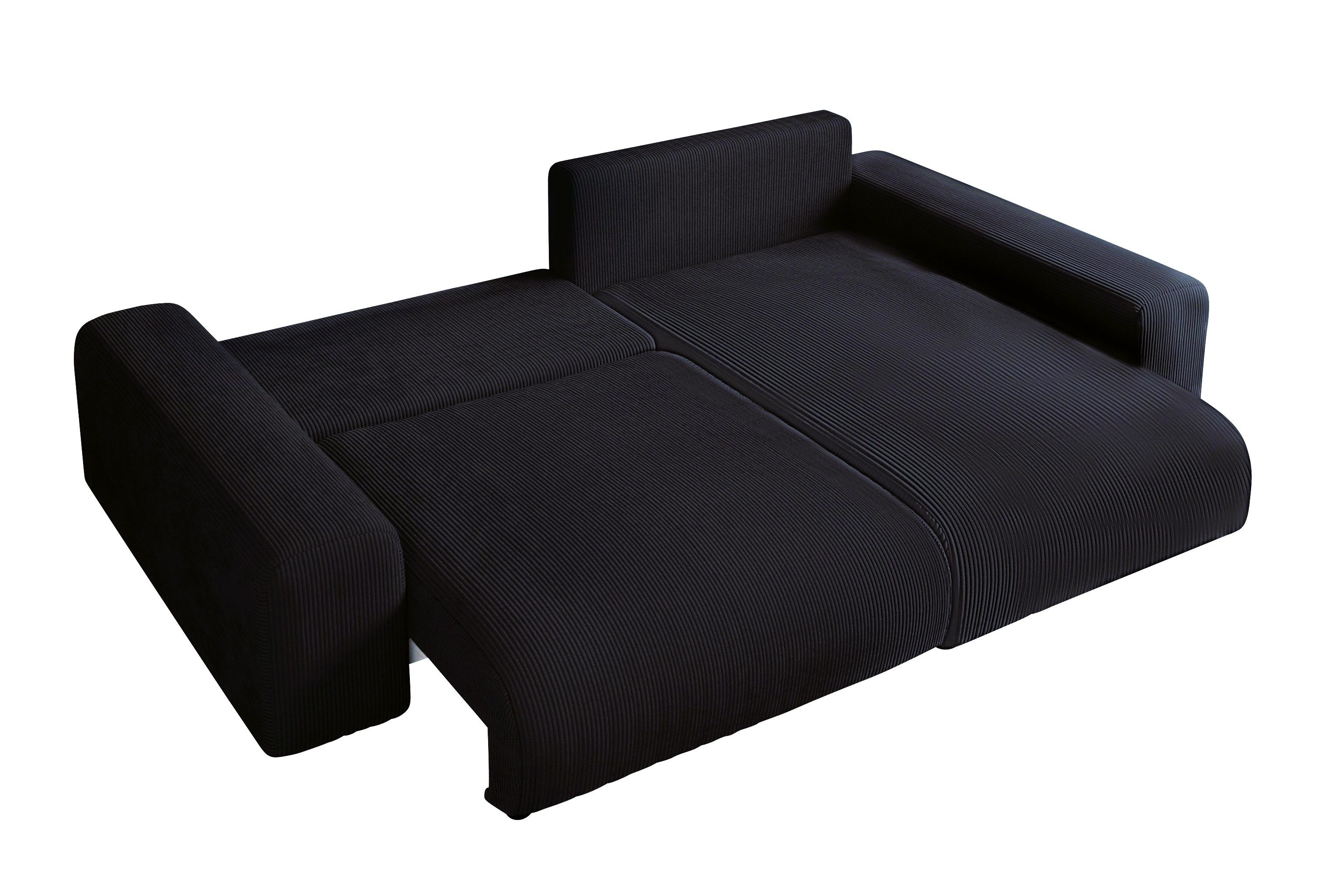 luma-home Ecksofa 21008, mit Schlaffunktion und Bettkasten, Wellenunterfede günstig online kaufen