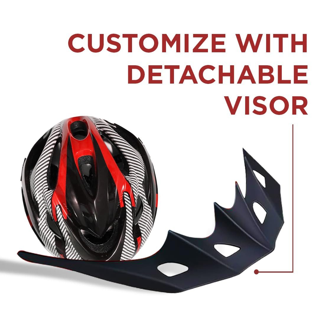 Endless Schutzhelm EL1049 Fahrrad- & Skatehelm – Verstellbar, Belüftet, Carbon Grau (Einzelartikel, 1 Stück), Stoßabsorbierende EPS-Schale