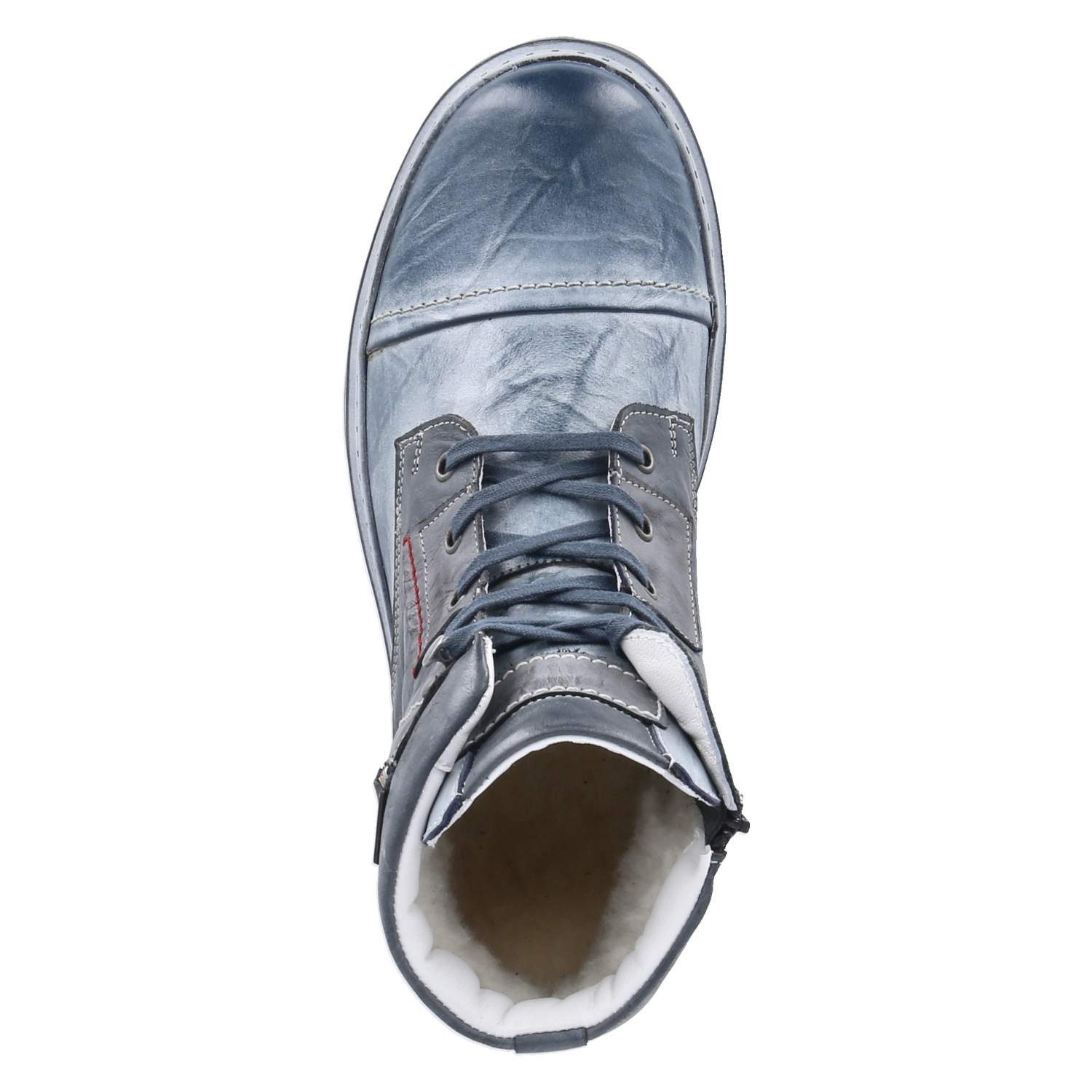 KRISBUT Krisbut 6879A-4 BSF Herren Glattleder blue Schnürstiefel