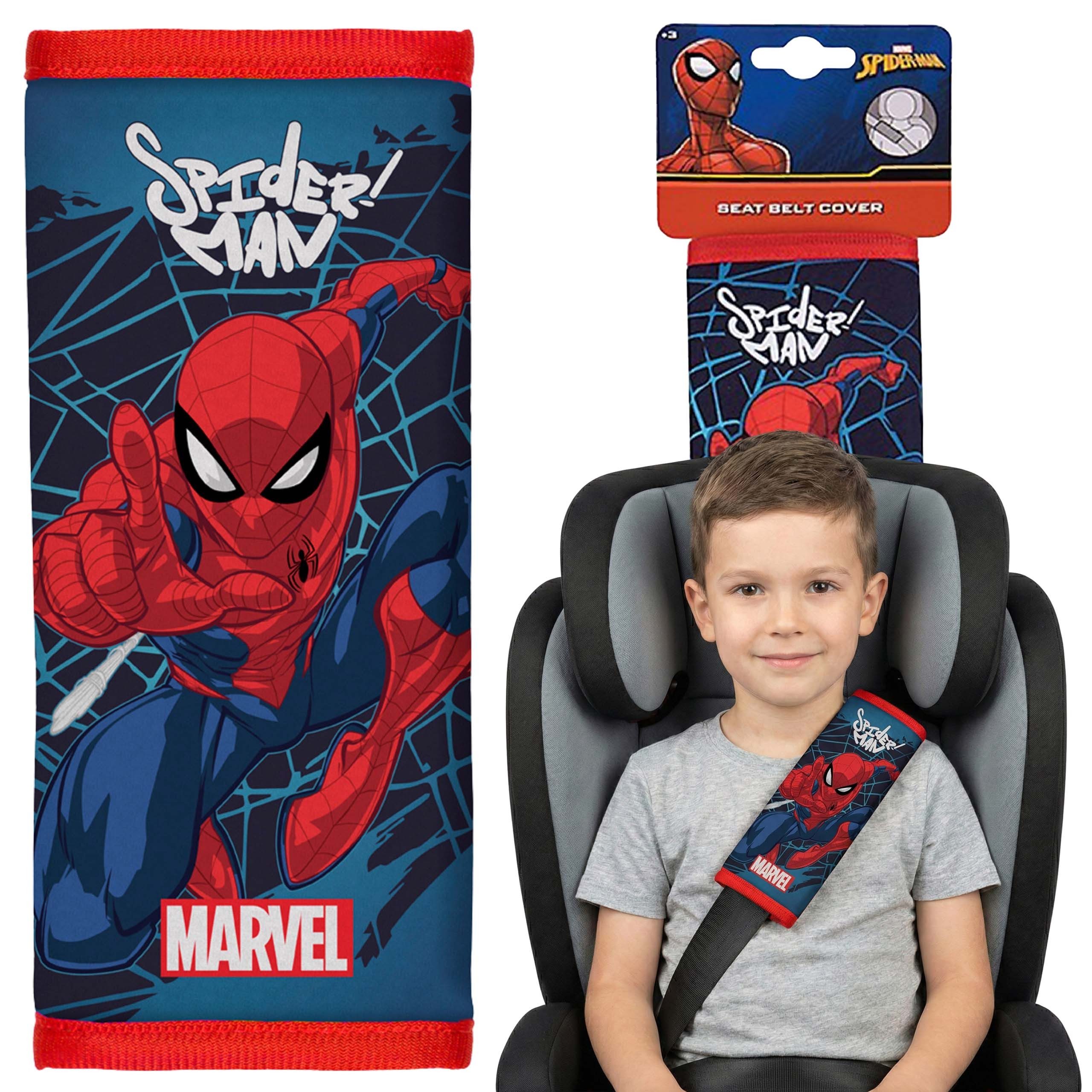 MARVEL Gurtpolster Spider-Man Autositzgurtabdeckung Schutz, Abdeckung mit Klettverschluss