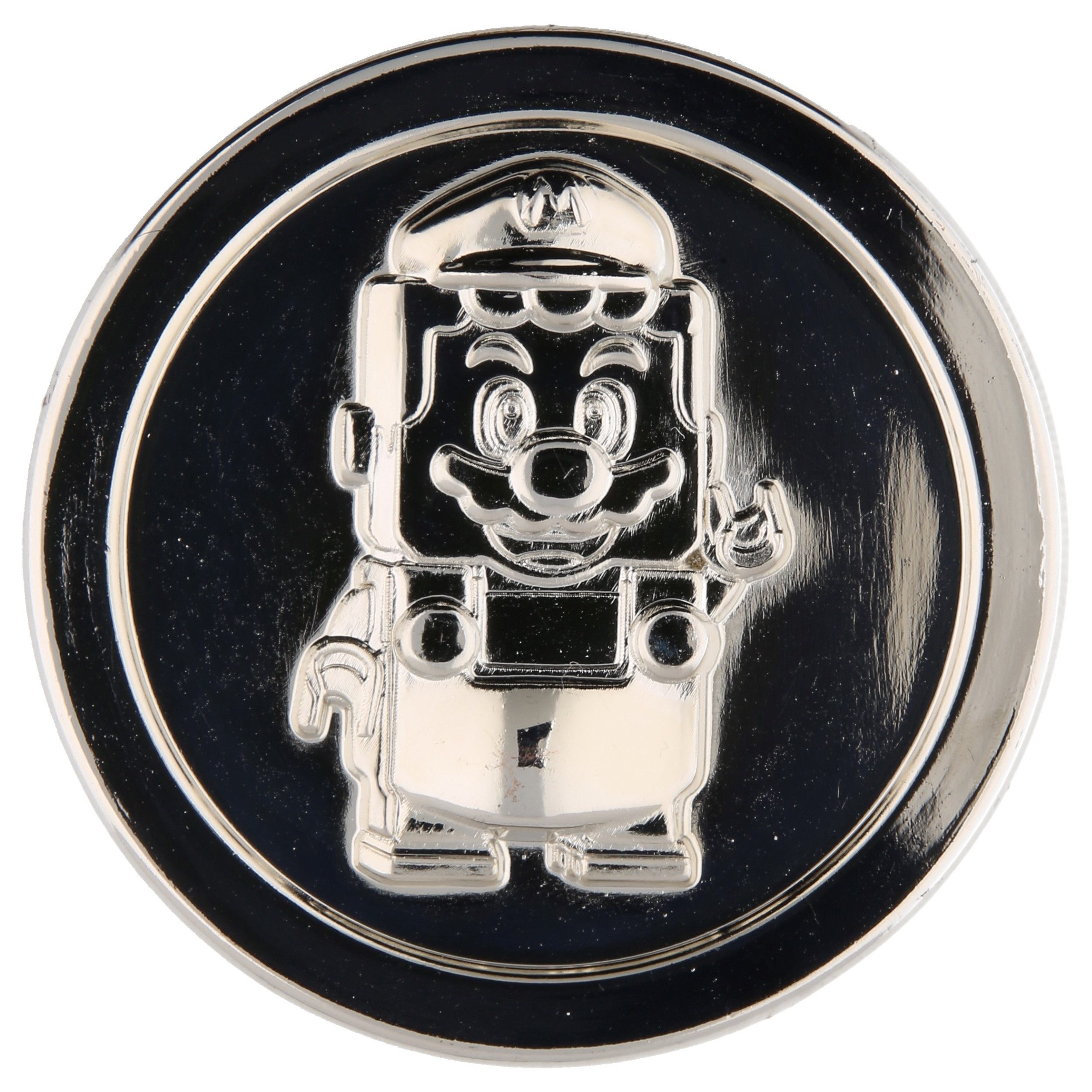 LEGO® Super Mario: silberne Sammelmünze (65mm) Spielbausteine