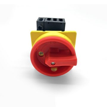 ARLI Schalter ARLI 2x Hauptschalter 25A 4-polig Fronteinbau Drehschalter Schalter (2-St)