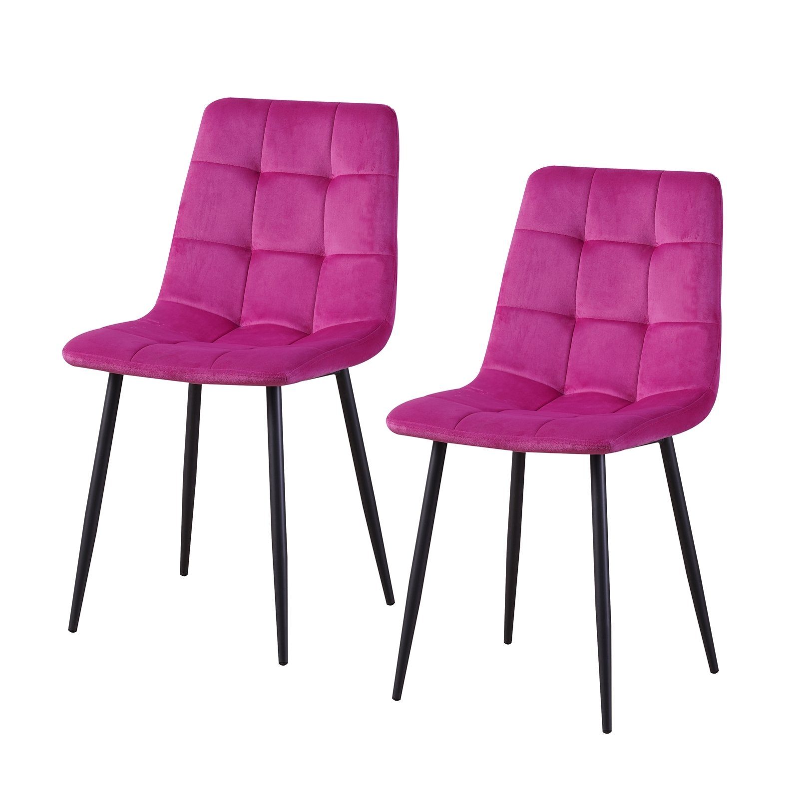 HTI-Living Esszimmerstuhl Stuhl Mesa Velvet Pink (Set, 2 St), Esszimmerstuh günstig online kaufen