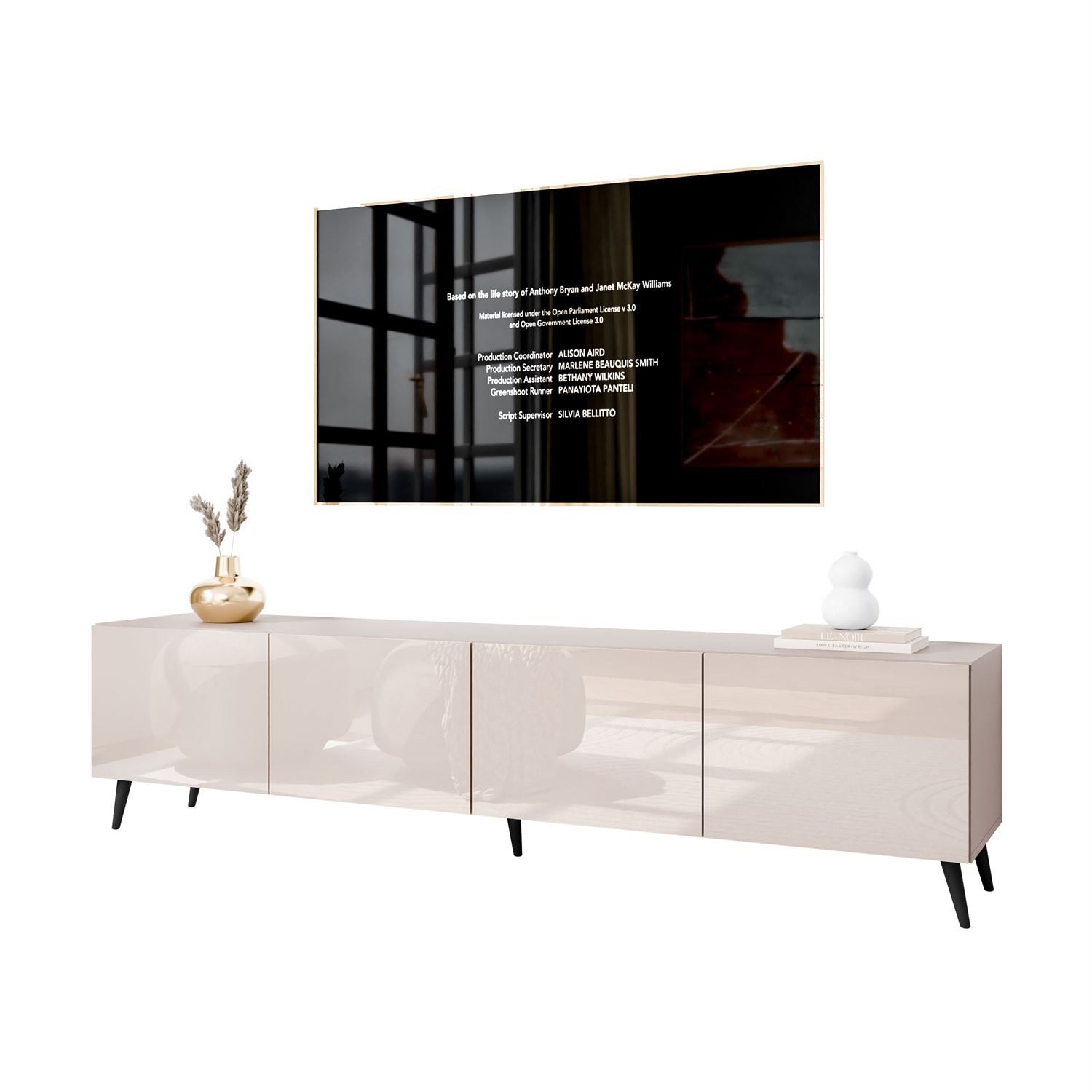Lookway TV-Schrank COLGANTE 200 Kaschmir Hochglanz günstig online kaufen